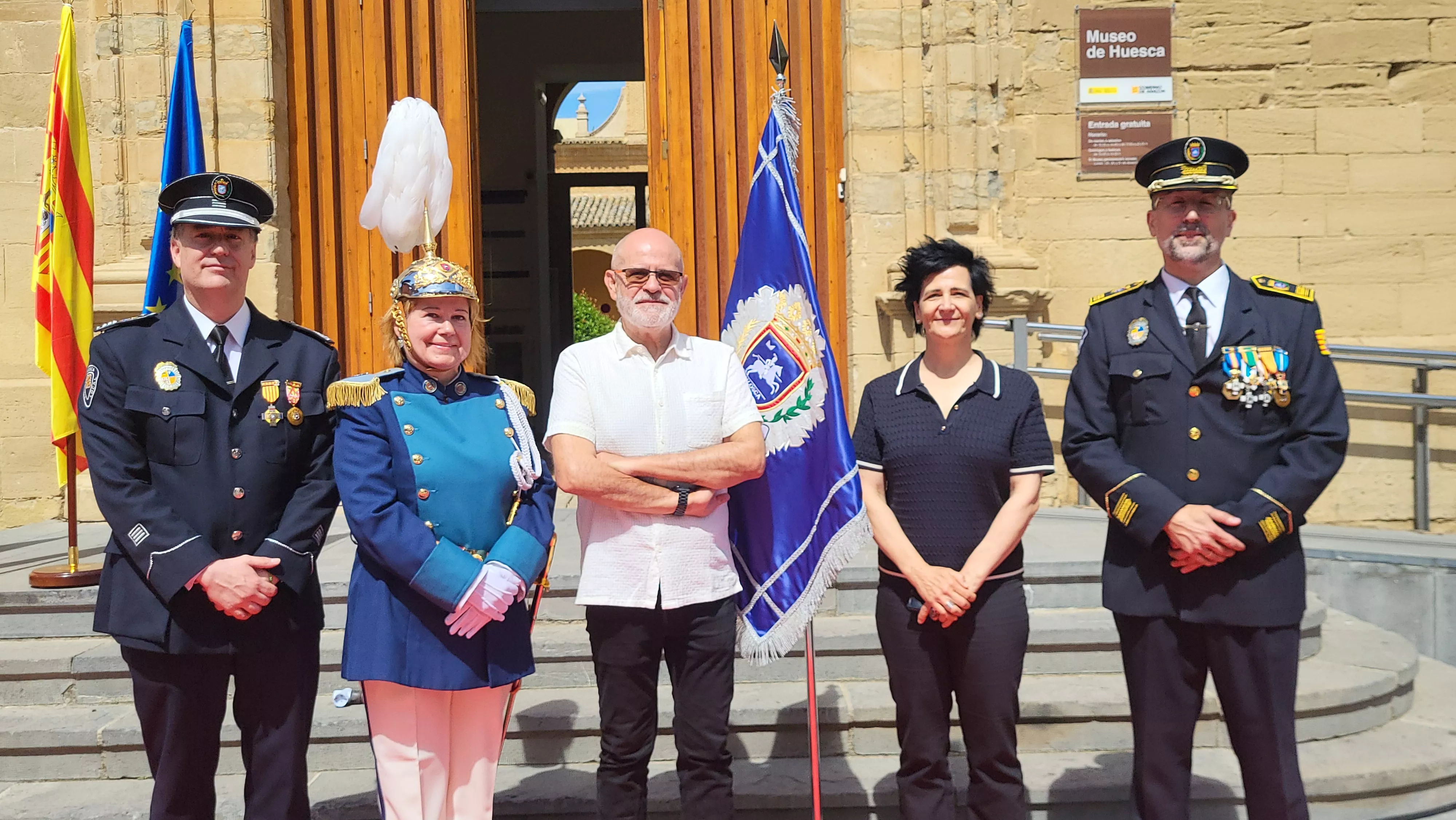 Celebración del 165º aniversario de la Policía Local de Huesca. Foto Mercedes Manterola