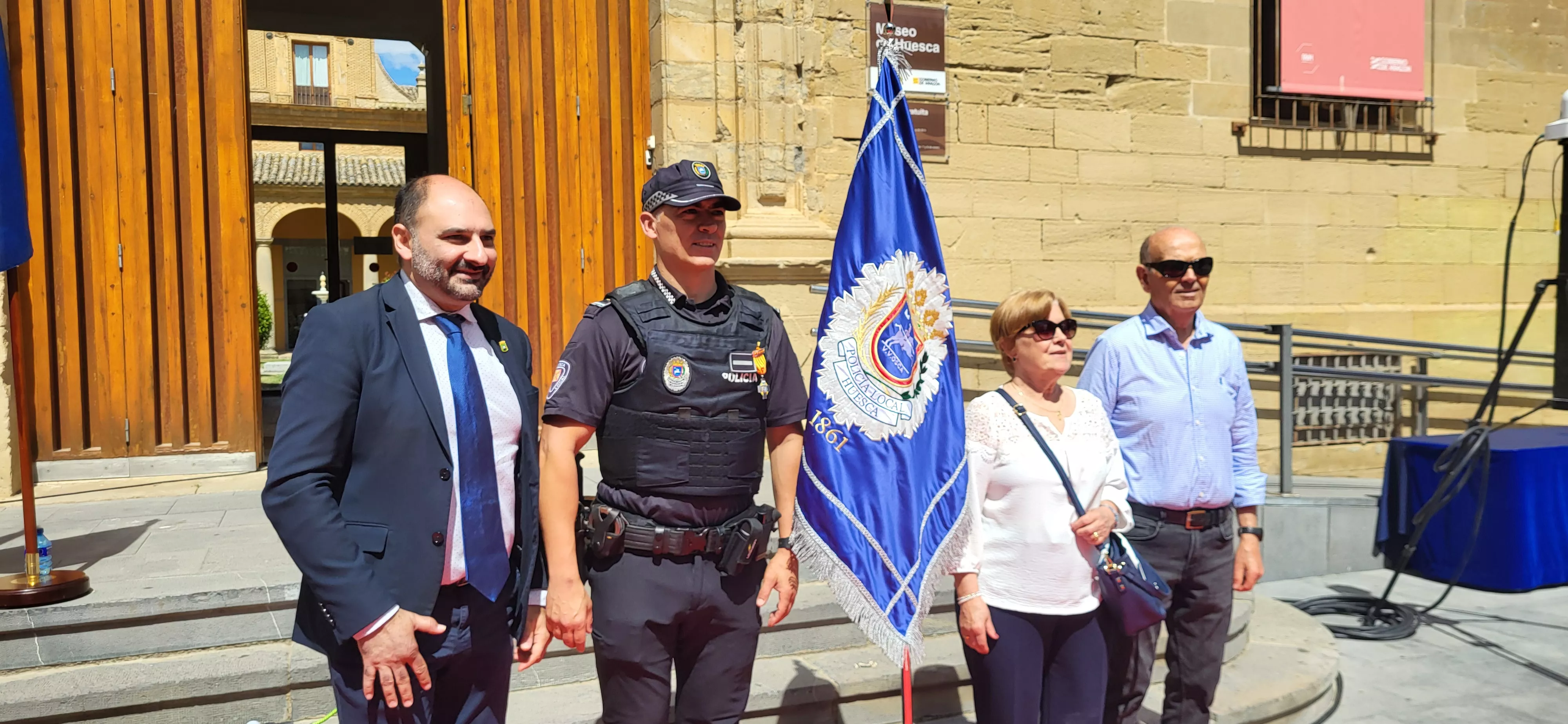 Celebración del 165º aniversario de la Policía Local de Huesca. Foto Mercedes Manterola