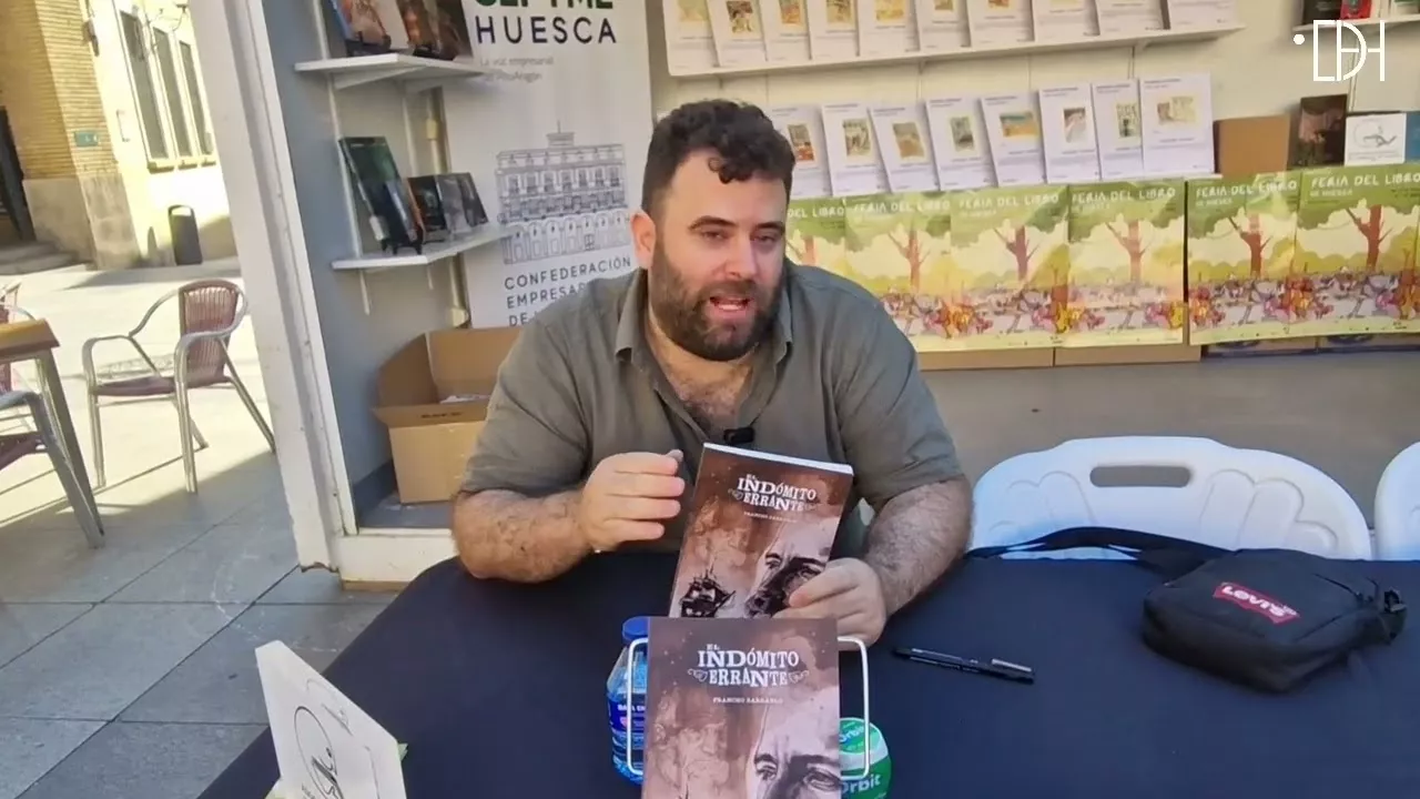 Francho Sarrablo presenta 'El indómito errante'.