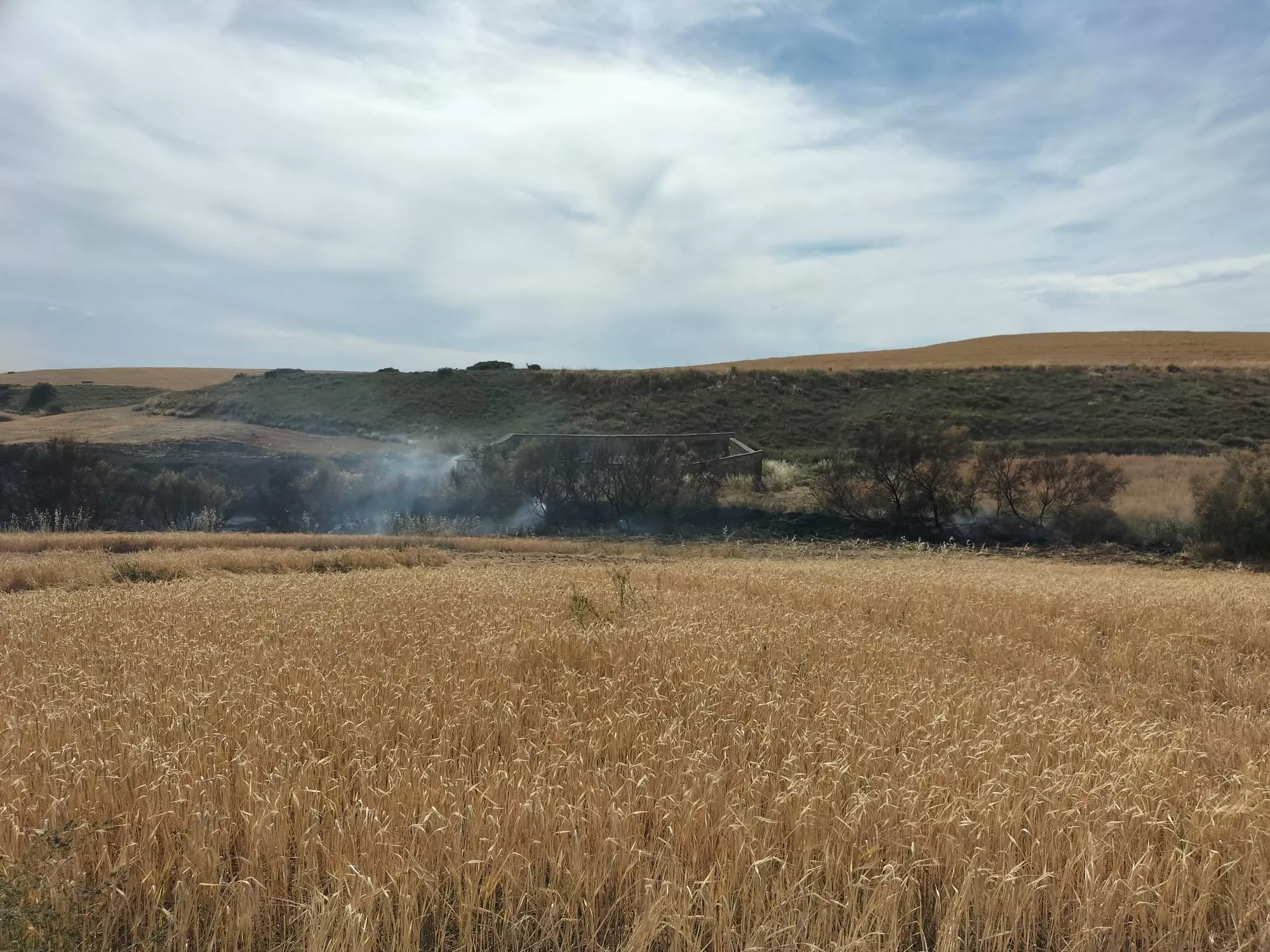 Incendio en Lupiñén