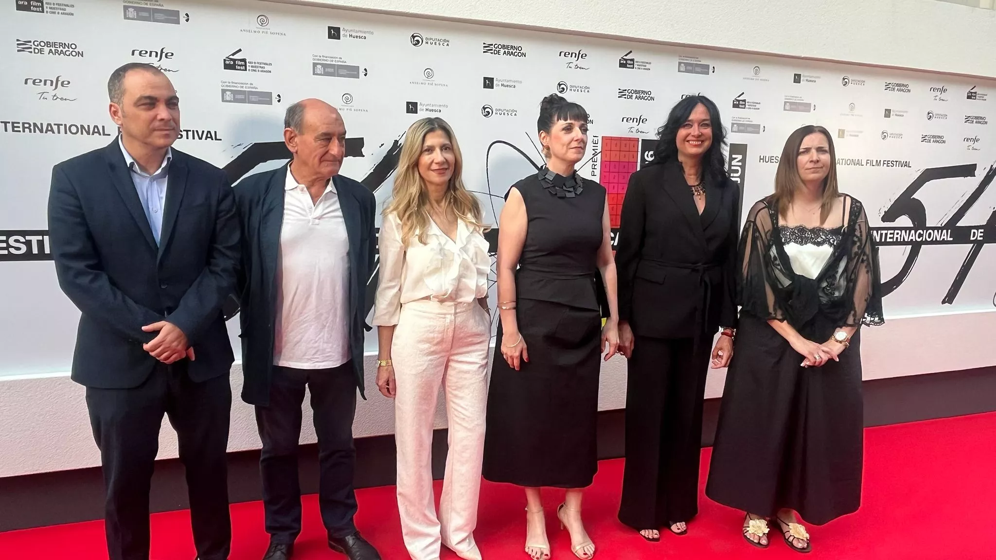Alfombra roja del Festival Internacional de Cine de Huesca. Foto Mercedes Manterola