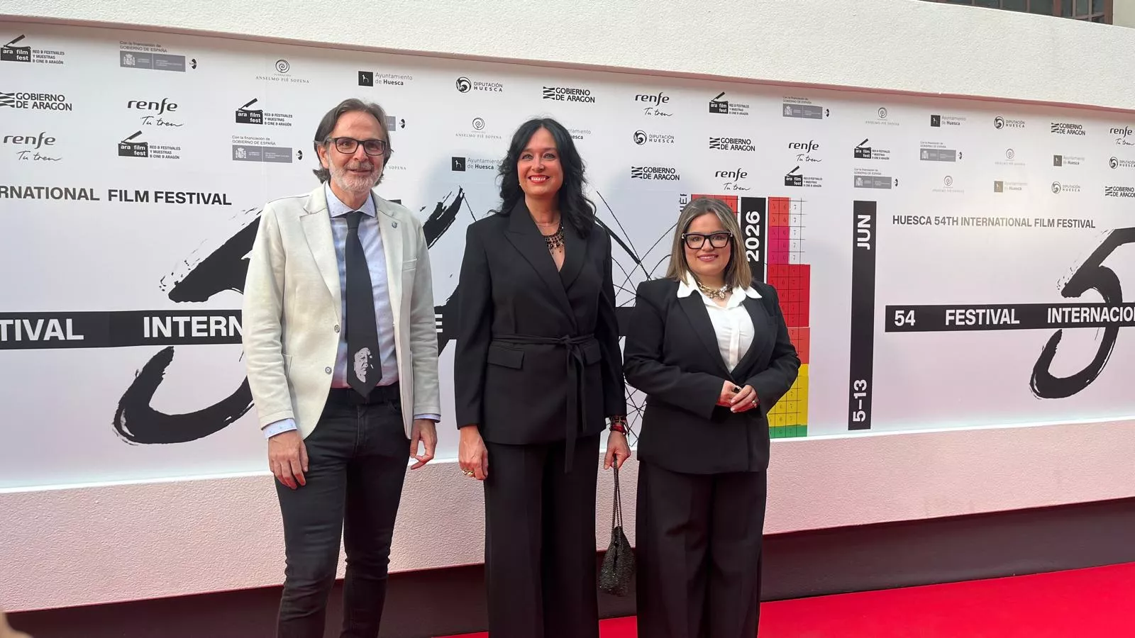Alfombra roja del Festival Internacional de Cine de Huesca. Foto Mercedes Manterola