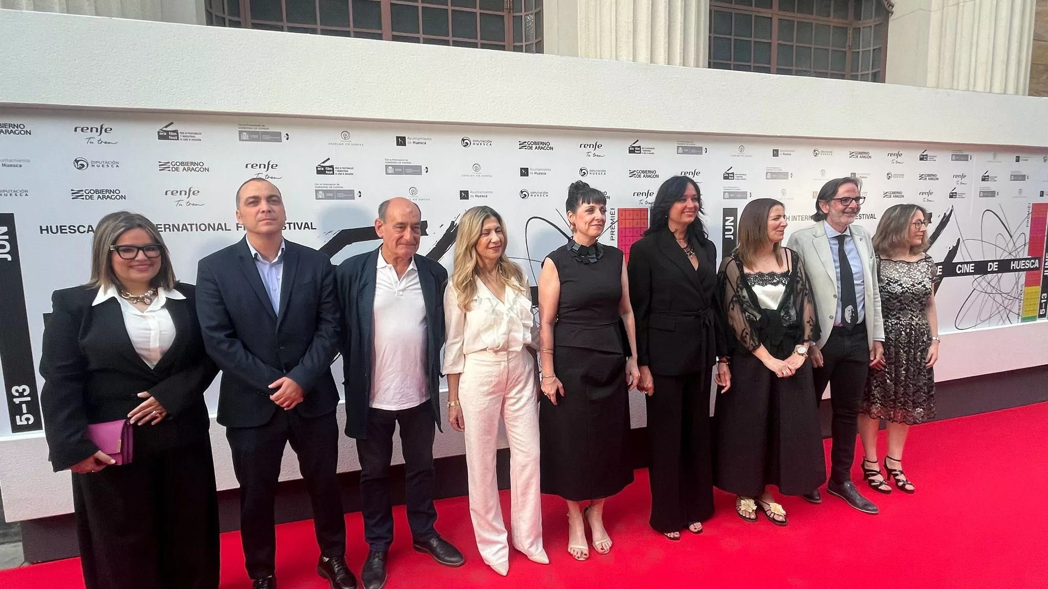 Alfombra roja del Festival Internacional de Cine de Huesca. Foto Mercedes Manterola