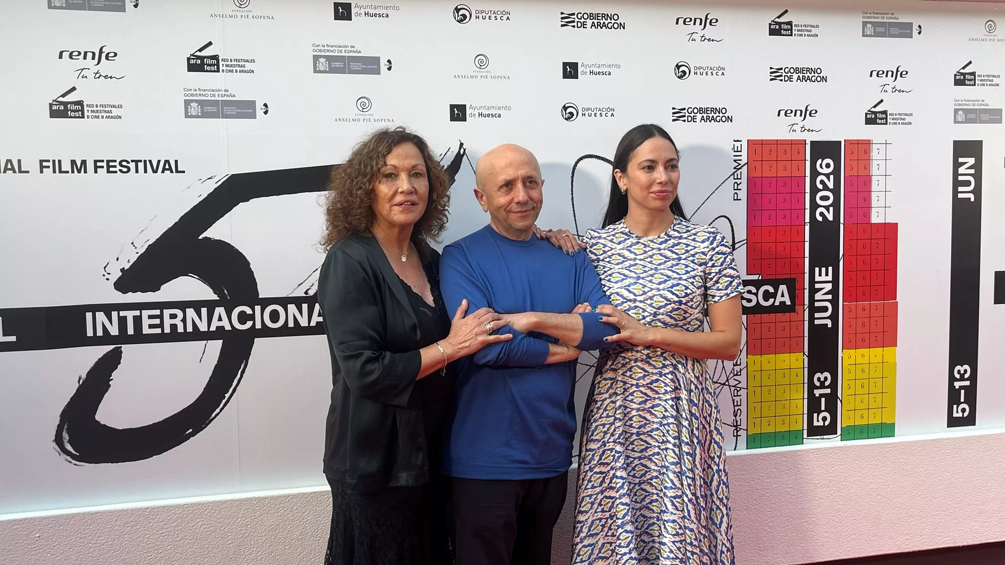 Alfombra roja del Festival Internacional de Cine de Huesca. Foto Mercedes Manterola