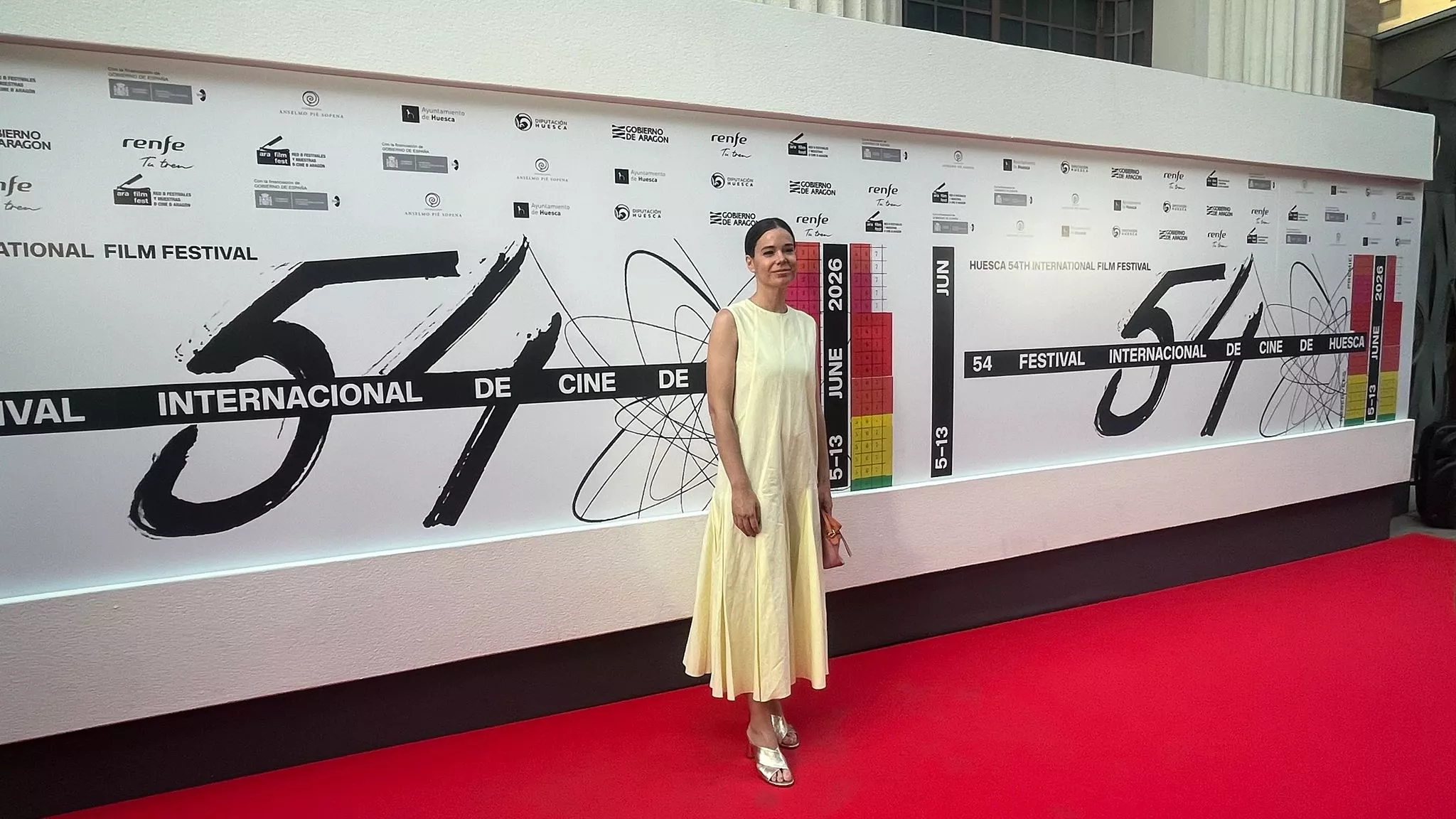 Alfombra roja del Festival Internacional de Cine de Huesca. Foto Mercedes Manterola