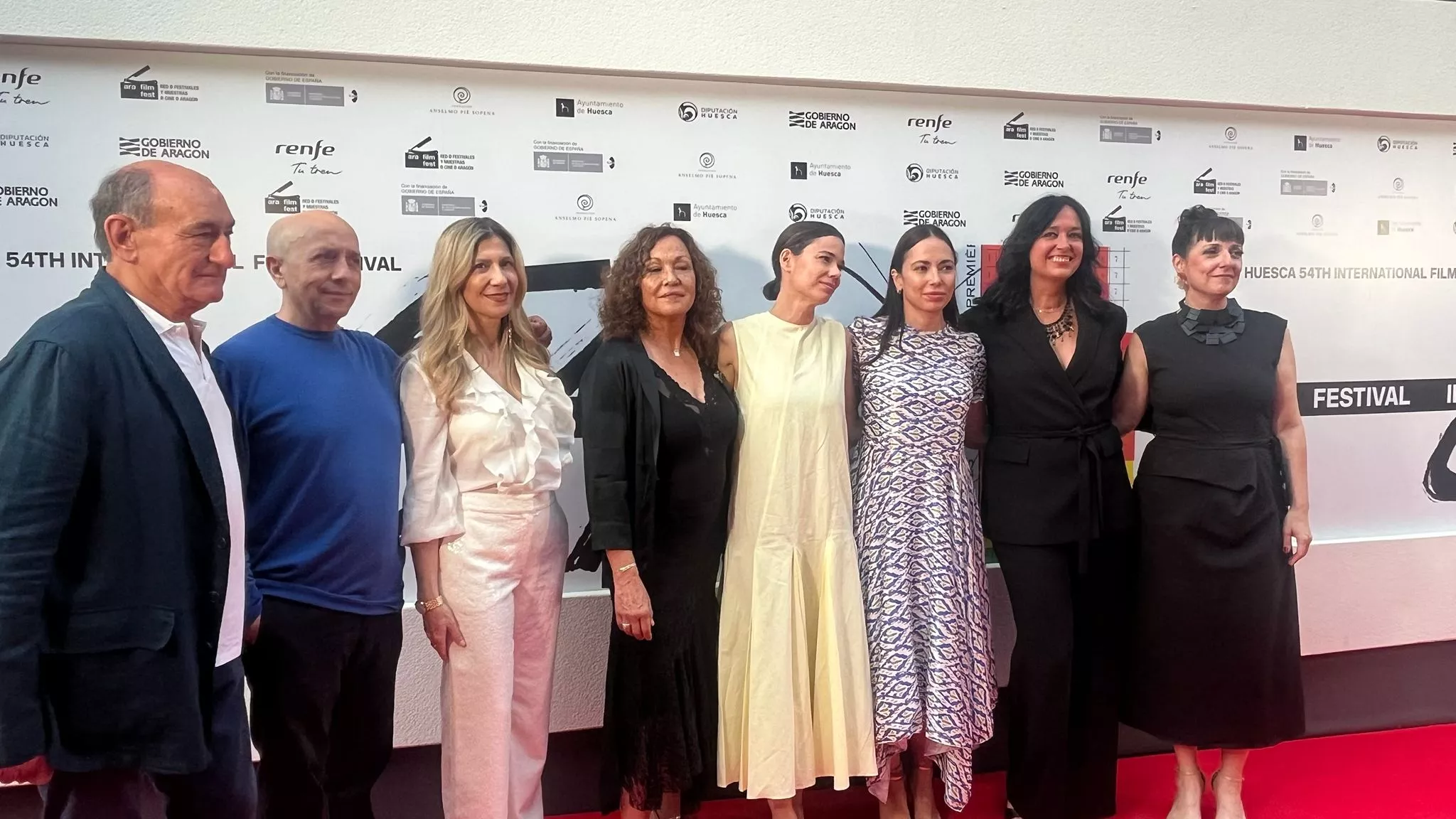 Alfombra roja del Festival Internacional de Cine de Huesca. Foto Mercedes Manterola