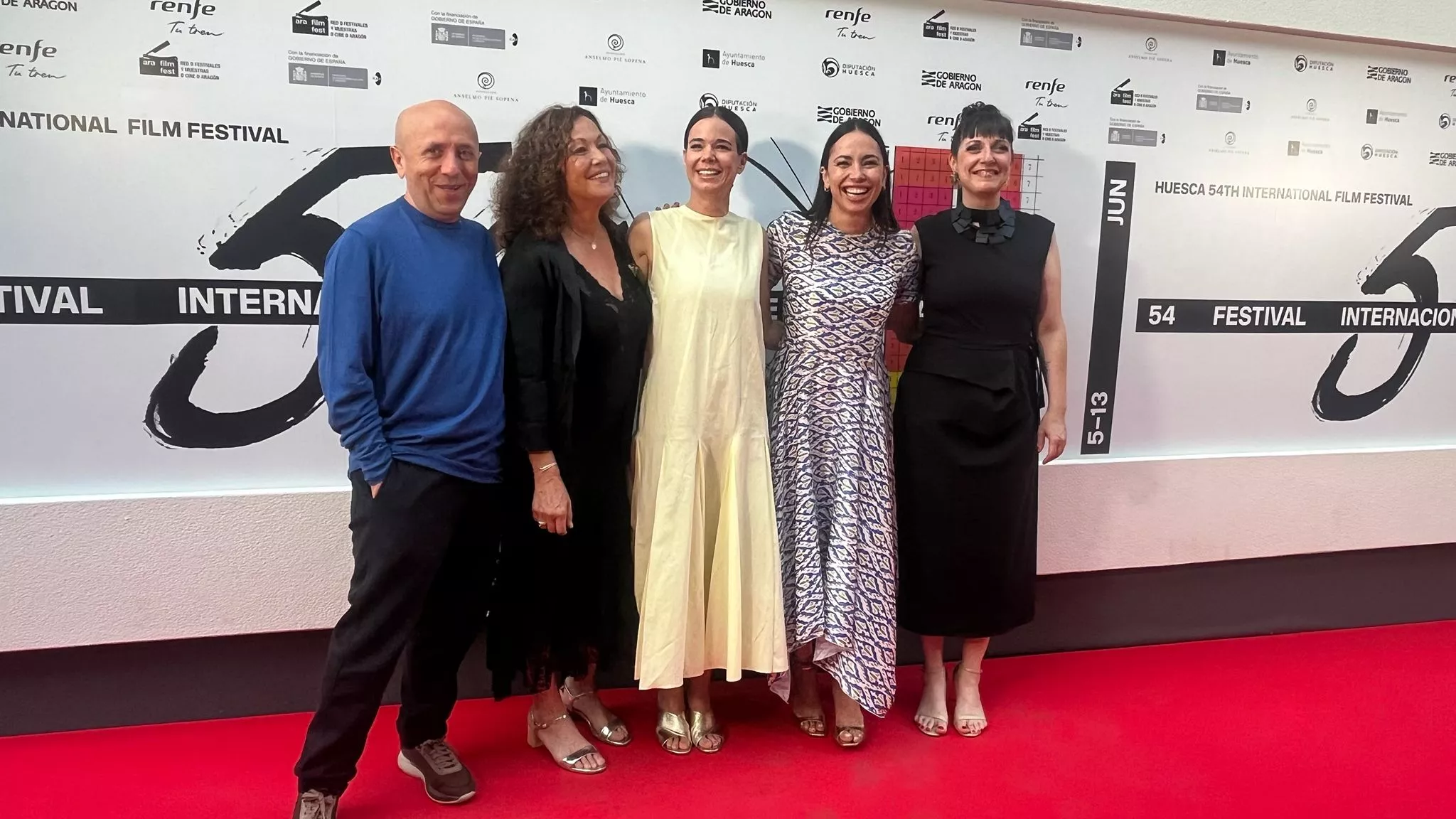 Alfombra roja del Festival Internacional de Cine de Huesca. Foto Mercedes Manterola