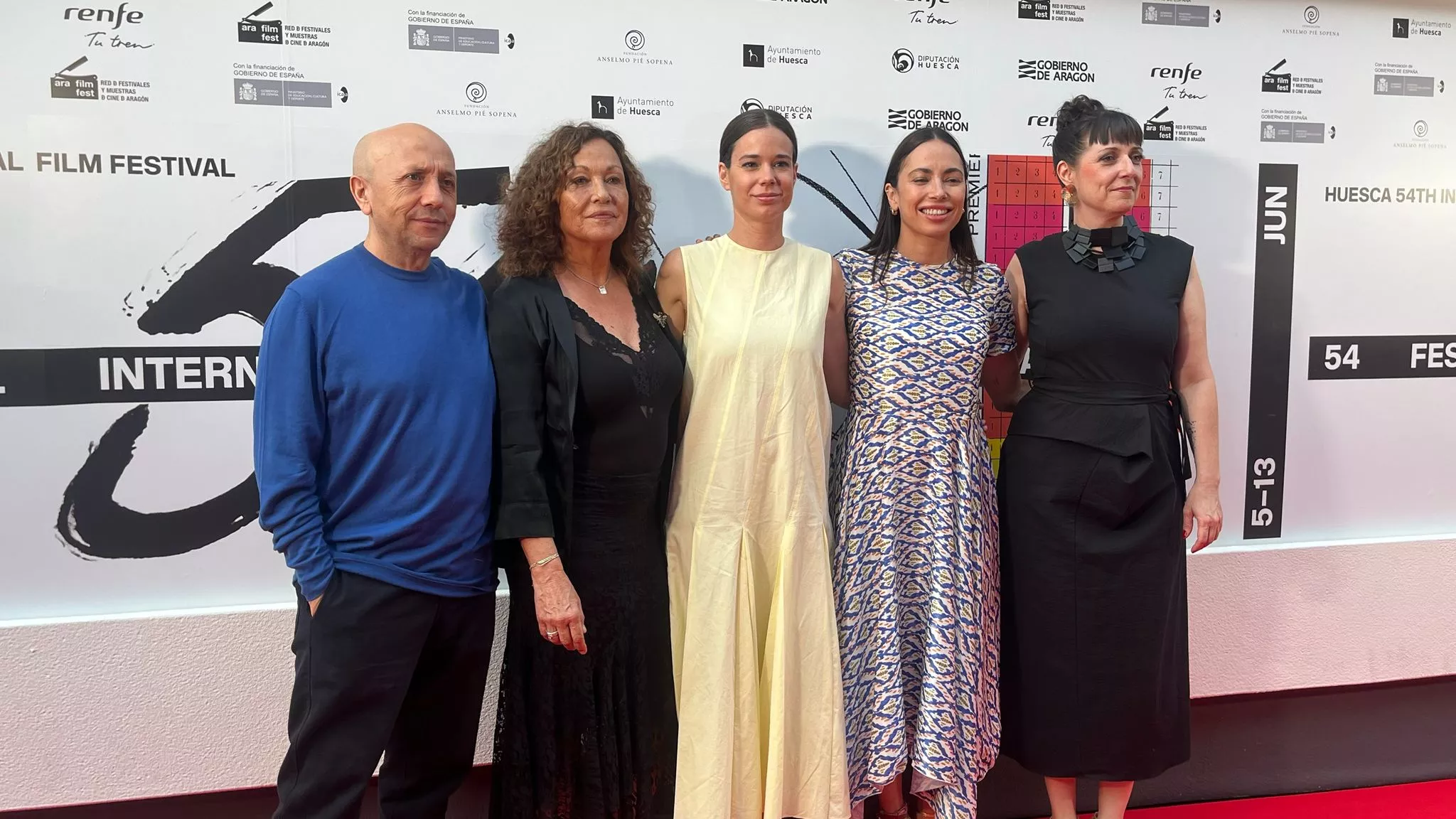 Alfombra roja del Festival Internacional de Cine de Huesca. Foto Mercedes Manterola