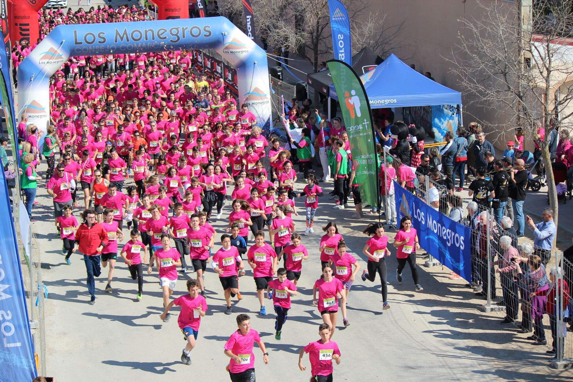 Foto de la Carrera Solidaria en Monegros de una edición pasada.