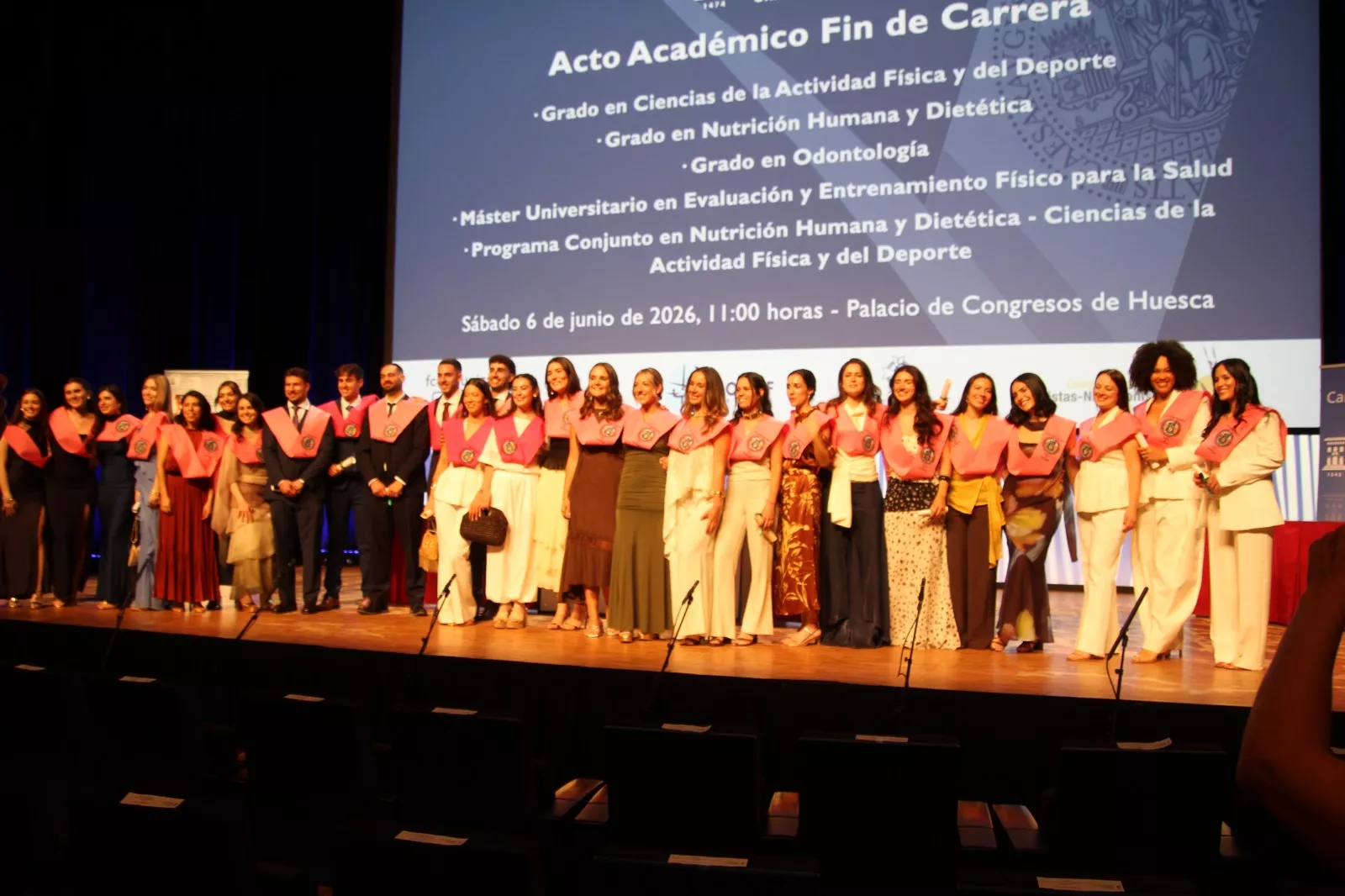 Acto de graduación de la Facultad de Ciencias de la Salud y del Deporte. Foto Carlos Neofato