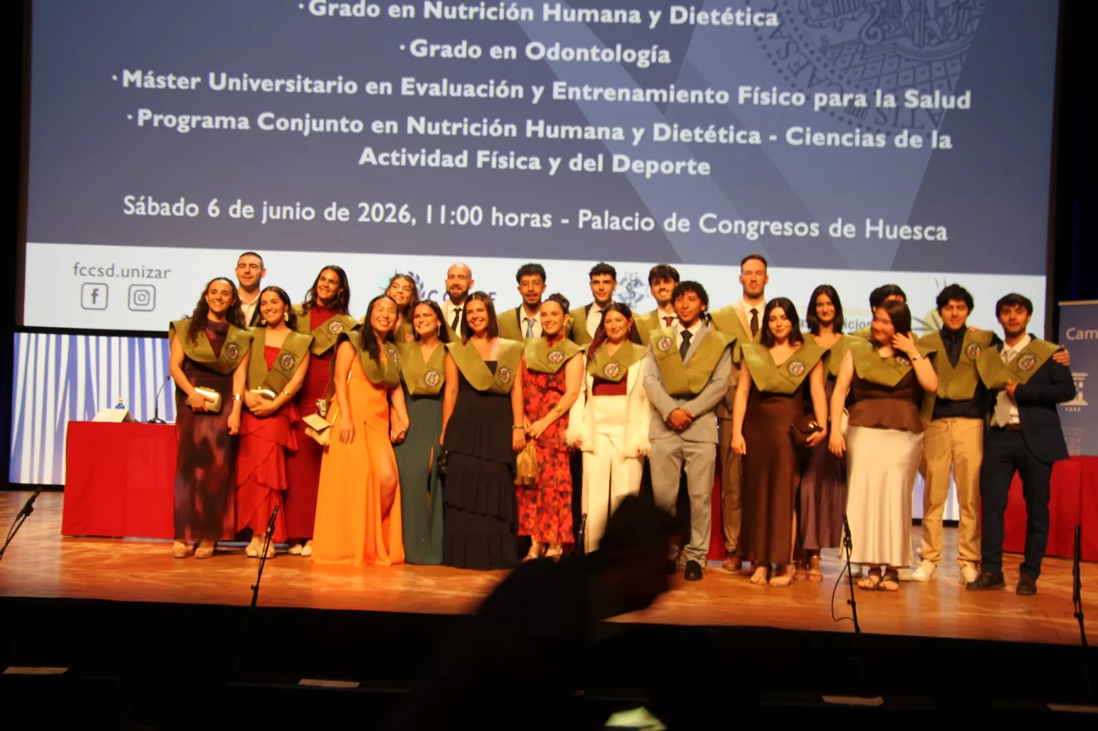 Acto de graduación de la Facultad de Ciencias de la Salud y del Deporte. Foto Carlos Neofato