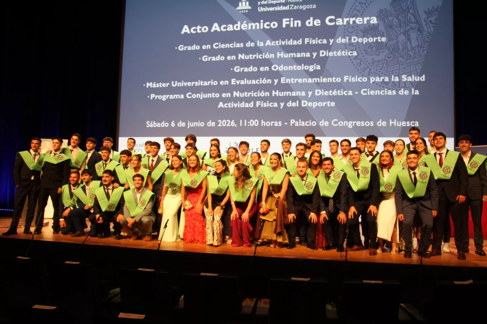 Acto de graduación de la Facultad de Ciencias de la Salud y del Deporte. Foto Carlos Neofato