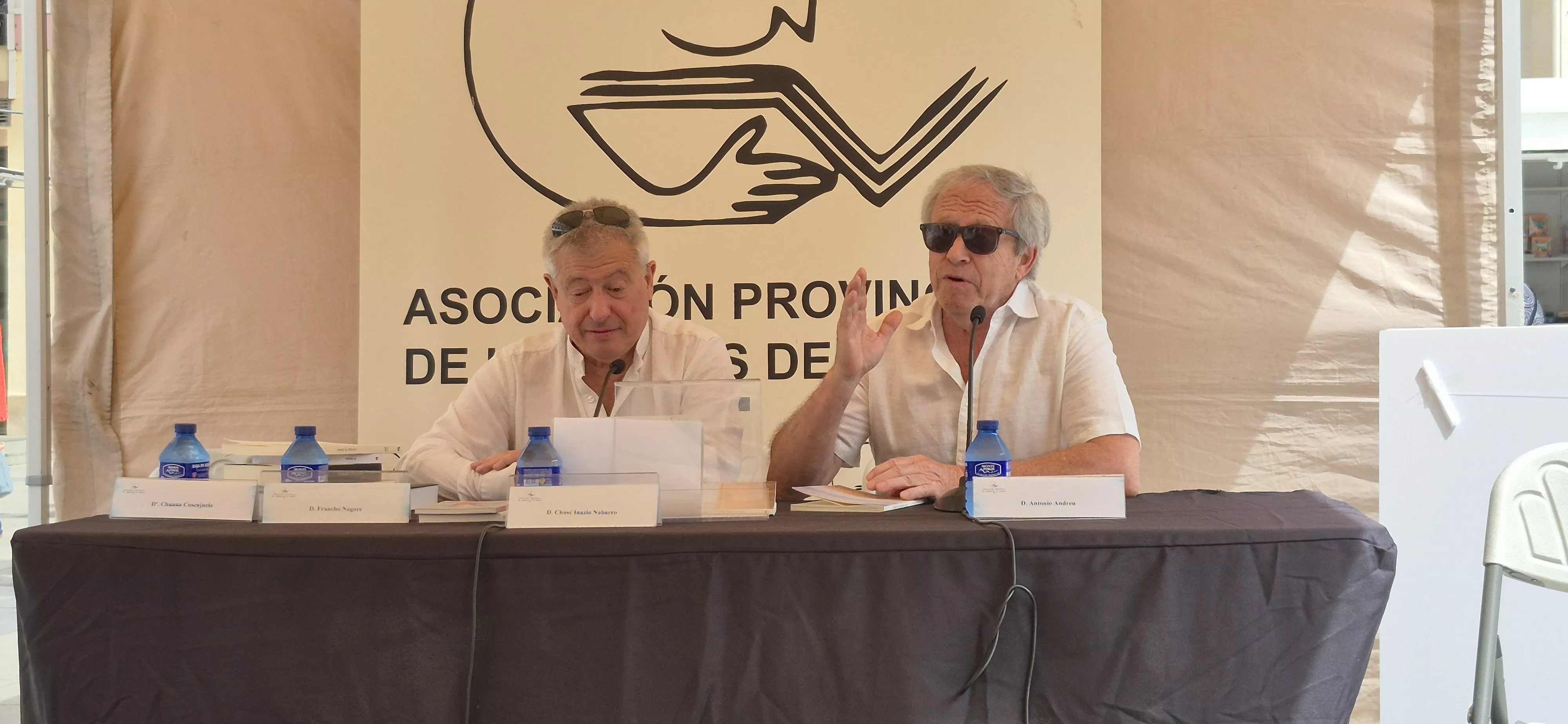Chusé Inazio Nabarro y Antonio Andreu. Foto Myriam Martínez