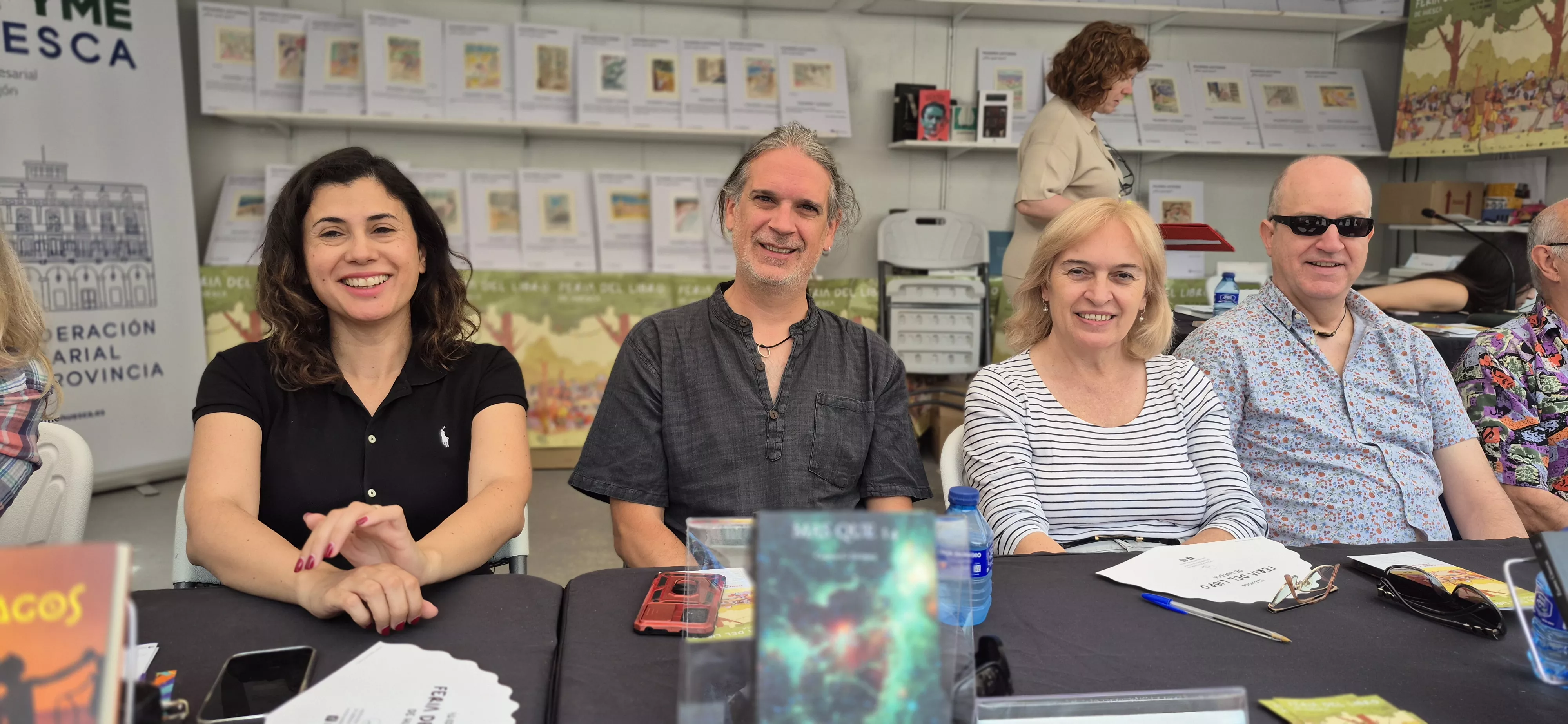 Aldonza González, Carlos García Esteban, Elena Chazal y Juan Carlos Marco. Foto Myriam Martínez