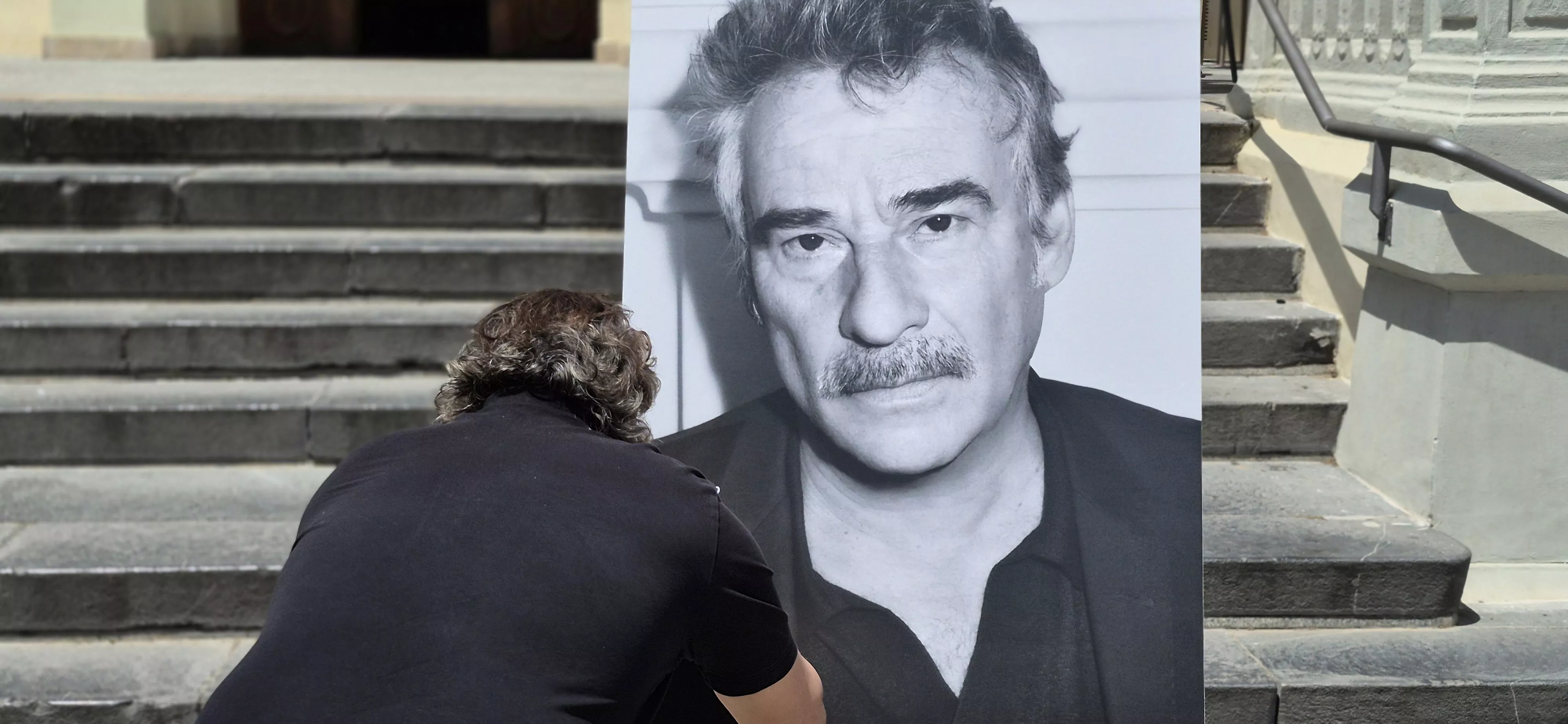 Eduard Fernández en el Festival Internacional de Cine de Huesca. Foto Myriam Martínez