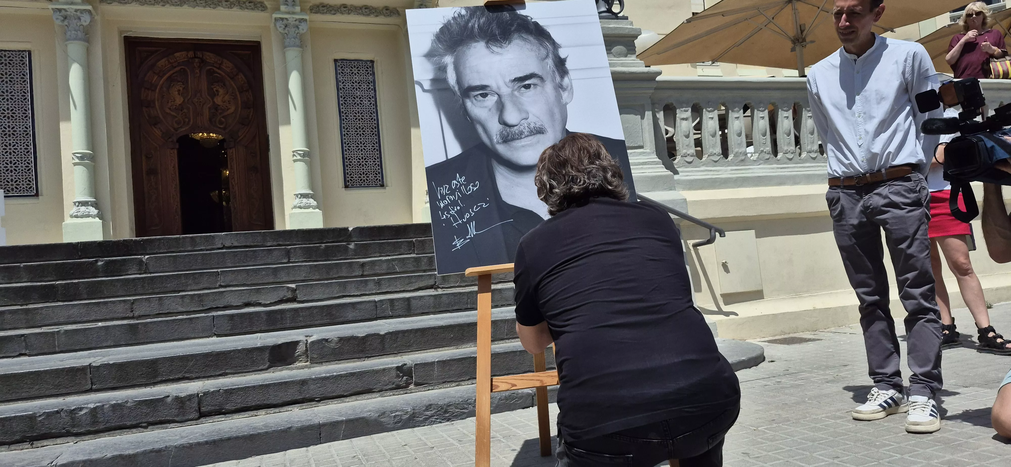 Eduard Fernández en el Festival Internacional de Cine de Huesca. Foto Myriam Martínez