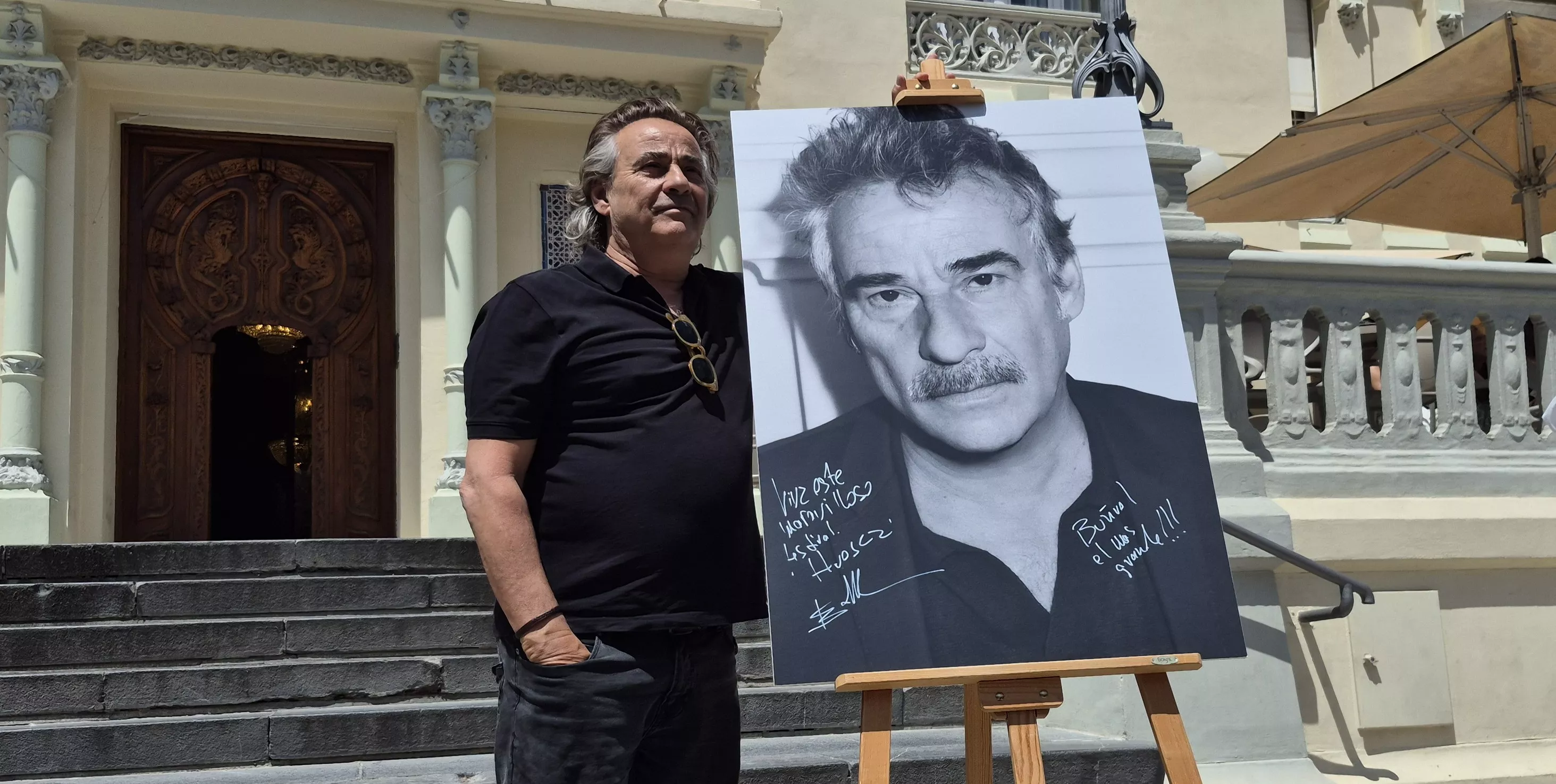 Eduard Fernández en el Festival Internacional de Cine de Huesca. Foto Myriam Martínez