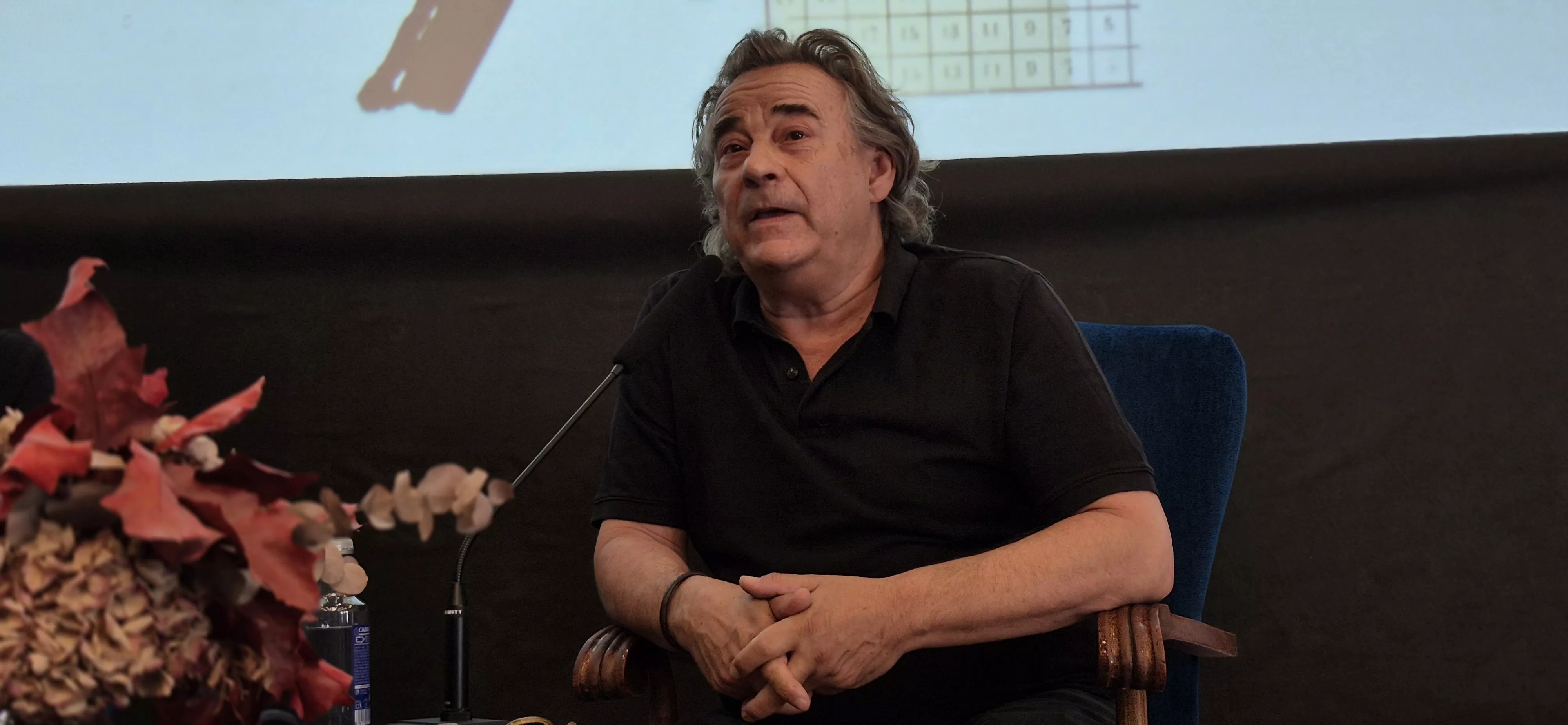 Eduard Fernández en el Festival Internacional de Cine de Huesca. Foto Myriam Martínez