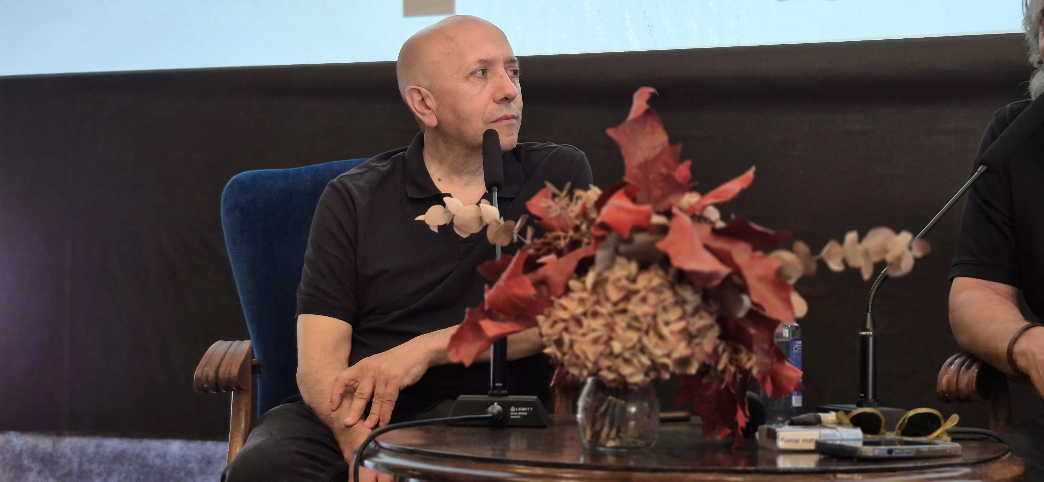 Luis Alegre en el Festival Internacional de Cine de Huesca. Foto Myriam Martínez