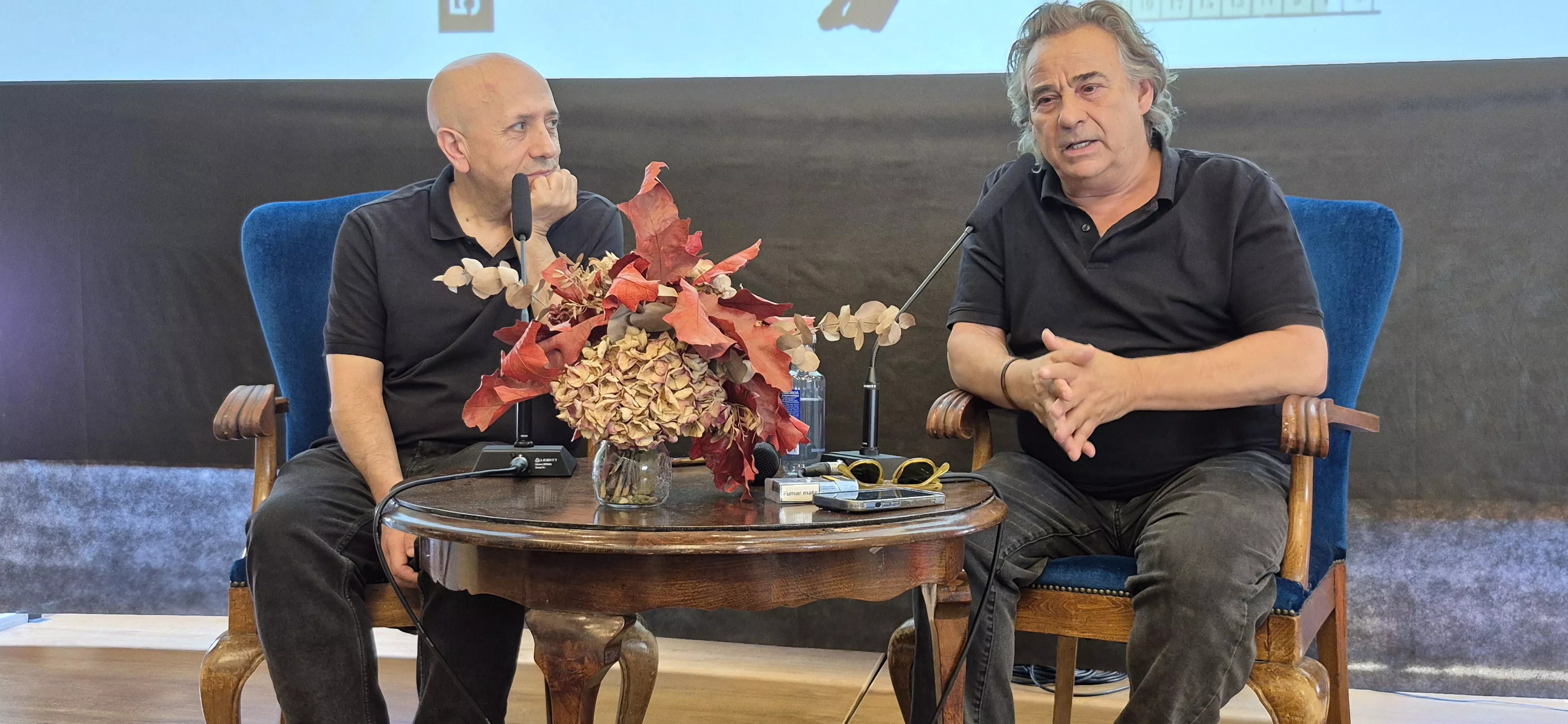 Eduard Fernández en el Festival Internacional de Cine de Huesca. Foto Myriam Martínez