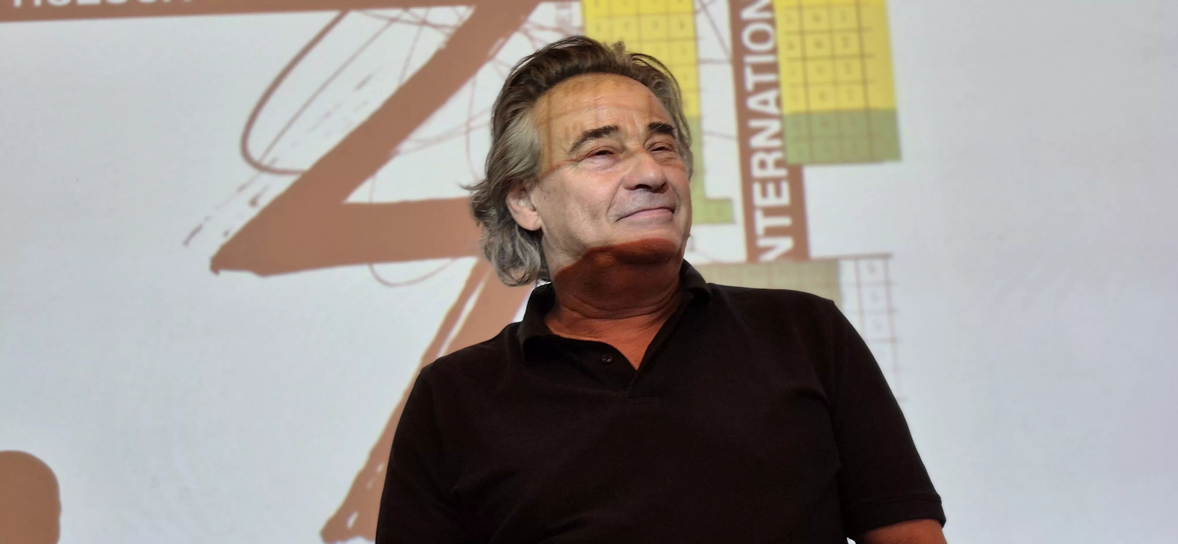 Eduard Fernández en el Festival Internacional de Cine de Huesca. Foto Myriam Martínez