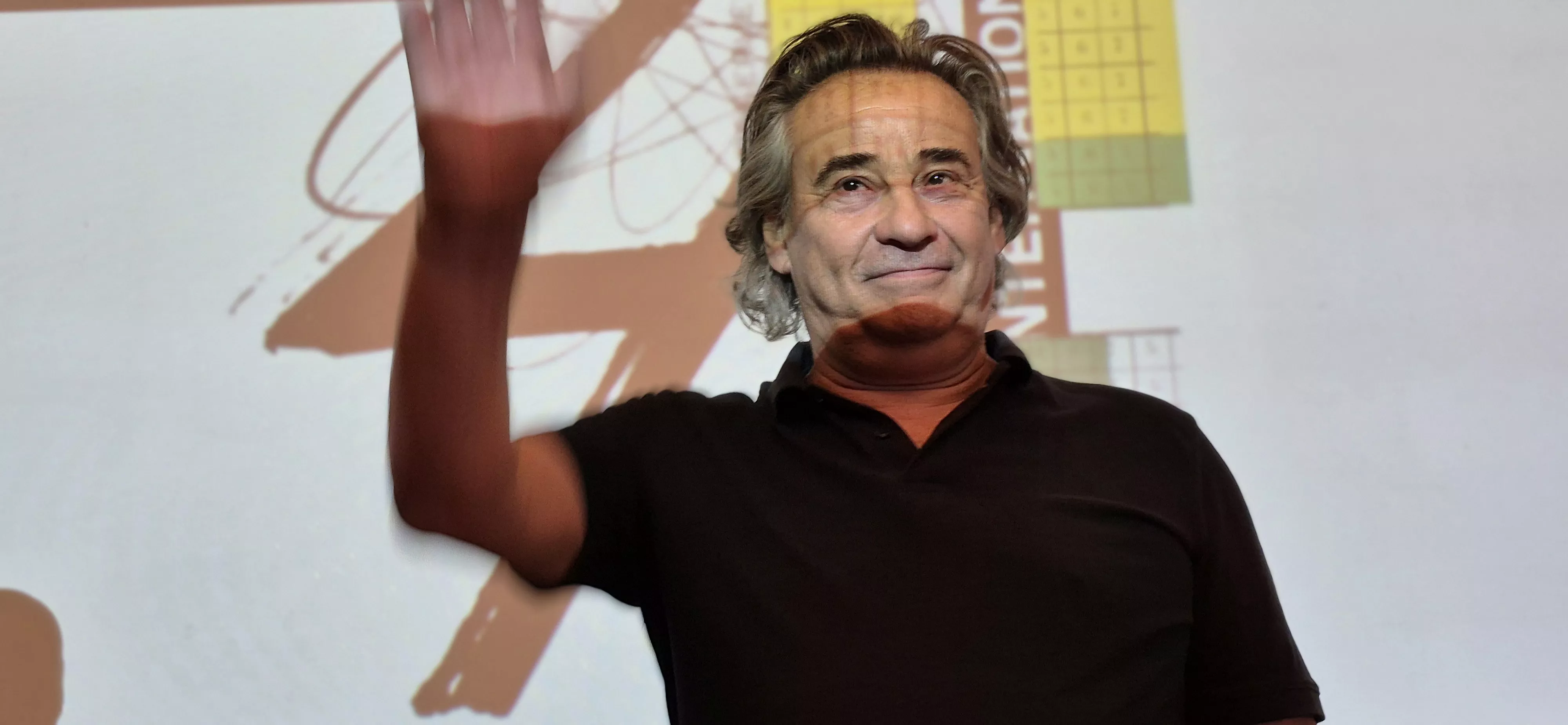 Eduard Fernández en el Festival Internacional de Cine de Huesca. Foto Myriam Martínez