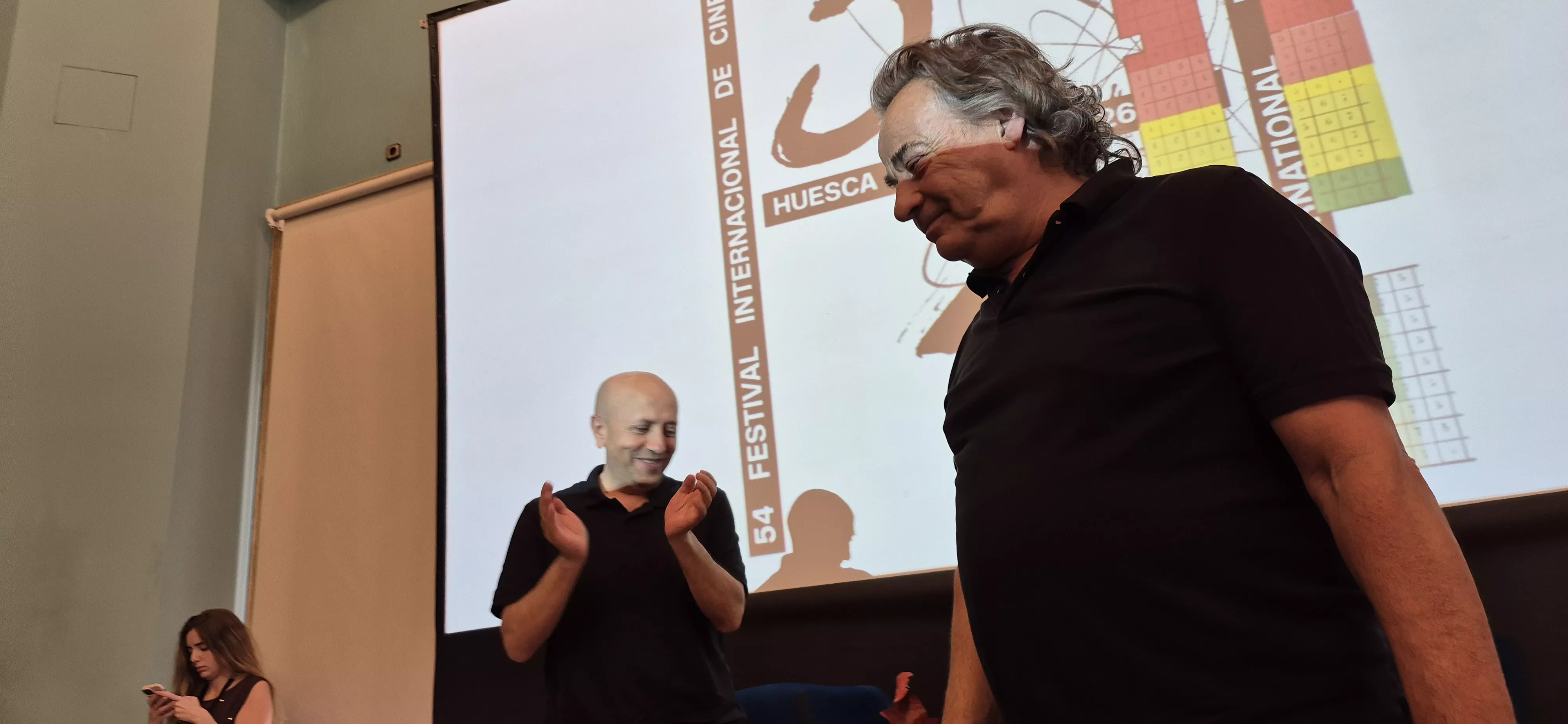Eduard Fernández en el Festival Internacional de Cine de Huesca. Foto Myriam Martínez