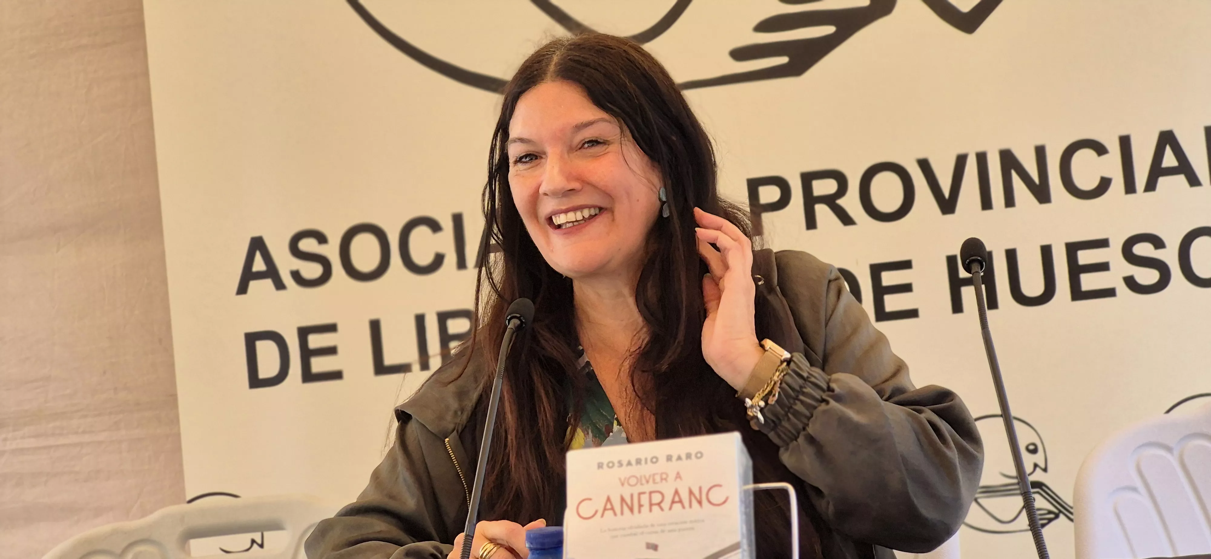Rosario Raro ha regresado, un año más, a la Feria del Libro de Huesca. Foto Myriam Martínez