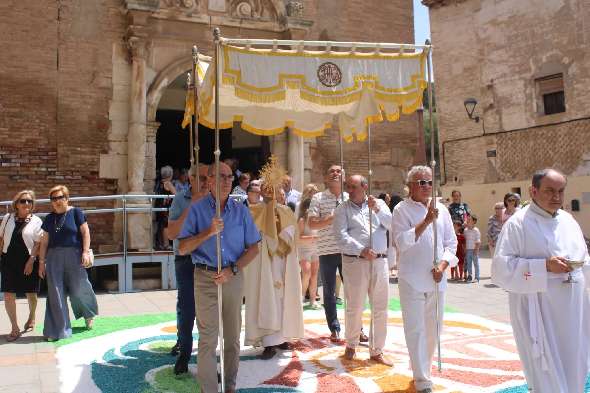 Alfombras de Tamarite de Litera en la celebración del Corpus