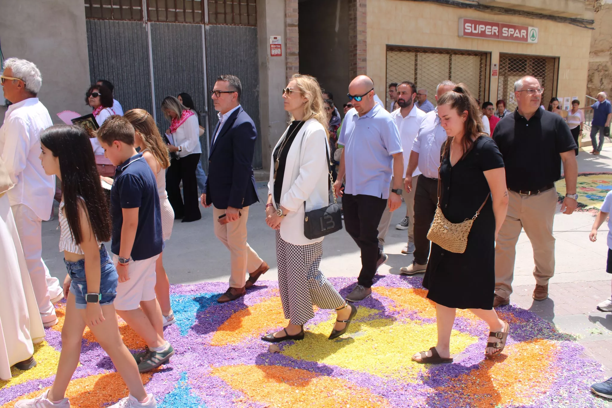 Alfombras de Tamarite de Litera en la celebración del Corpus