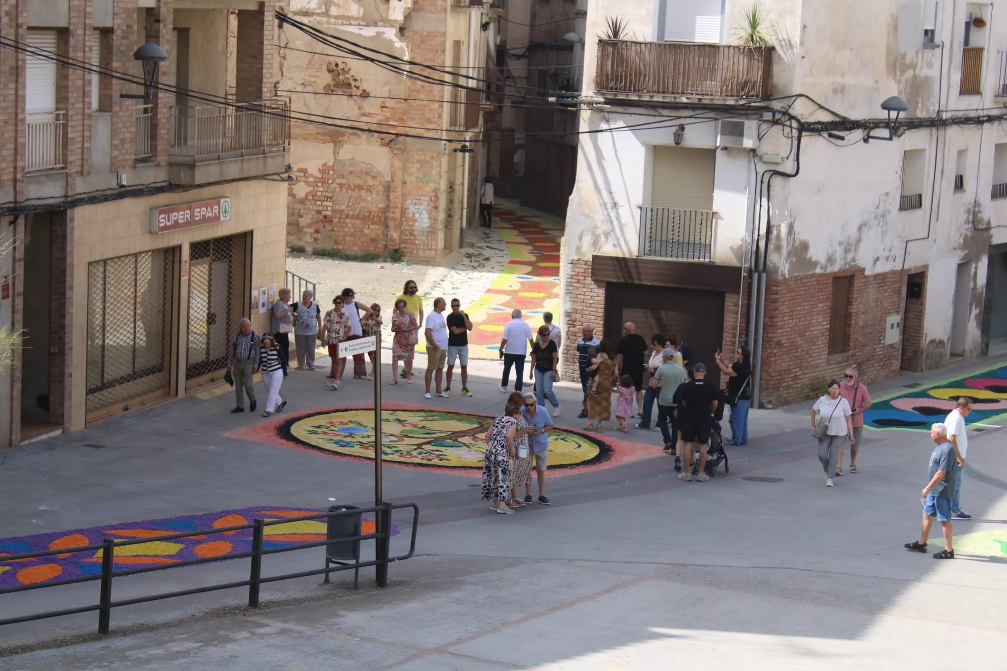 Alfombras de Tamarite de Litera en la celebración del Corpus