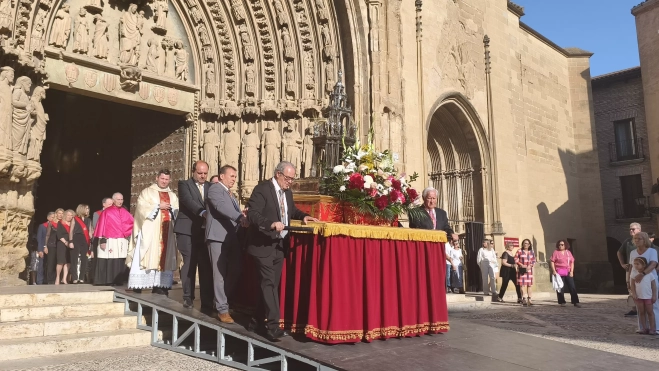 Celebración del Corpus Christi en Huesca.
