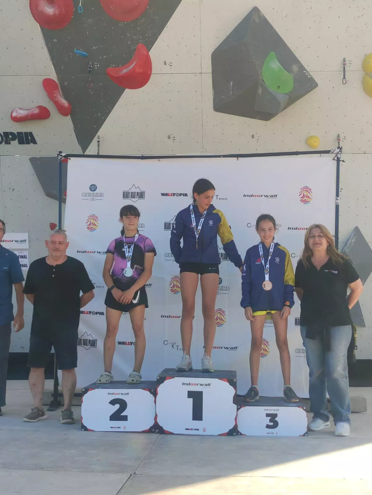 Podio Izana Álvaro en Copa de España