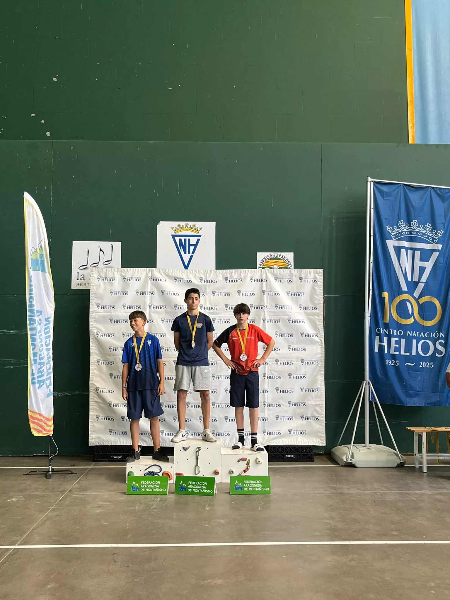 Podios Campeonato Aragón Escolar de Escalada de Velocidad (2)