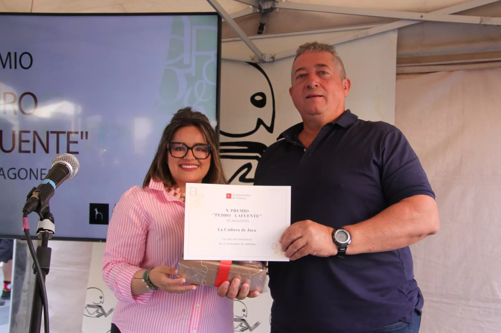 Entrega de premios de lengua aragonesa “Pedro Lafuente”. Foto Carlos Neofato