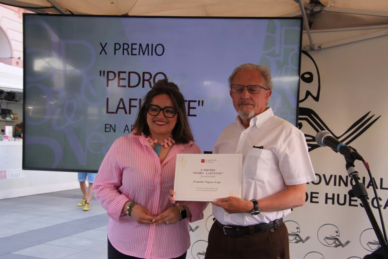 Entrega de premios de lengua aragonesa “Pedro Lafuente”. Foto Carlos Neofato