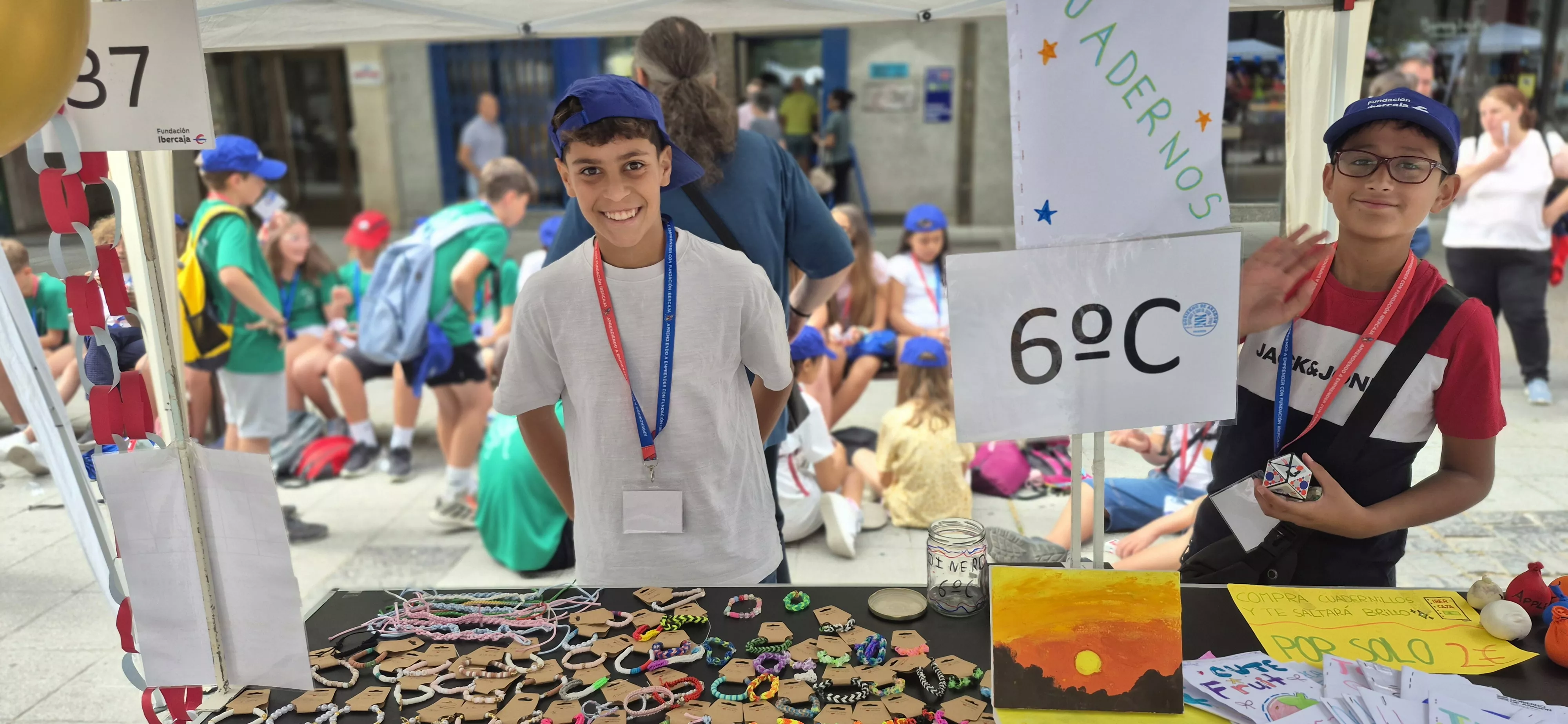 Mercado de Cooperativas Escolares de la Fundación Ibercaja. Foto Myriam Martínez