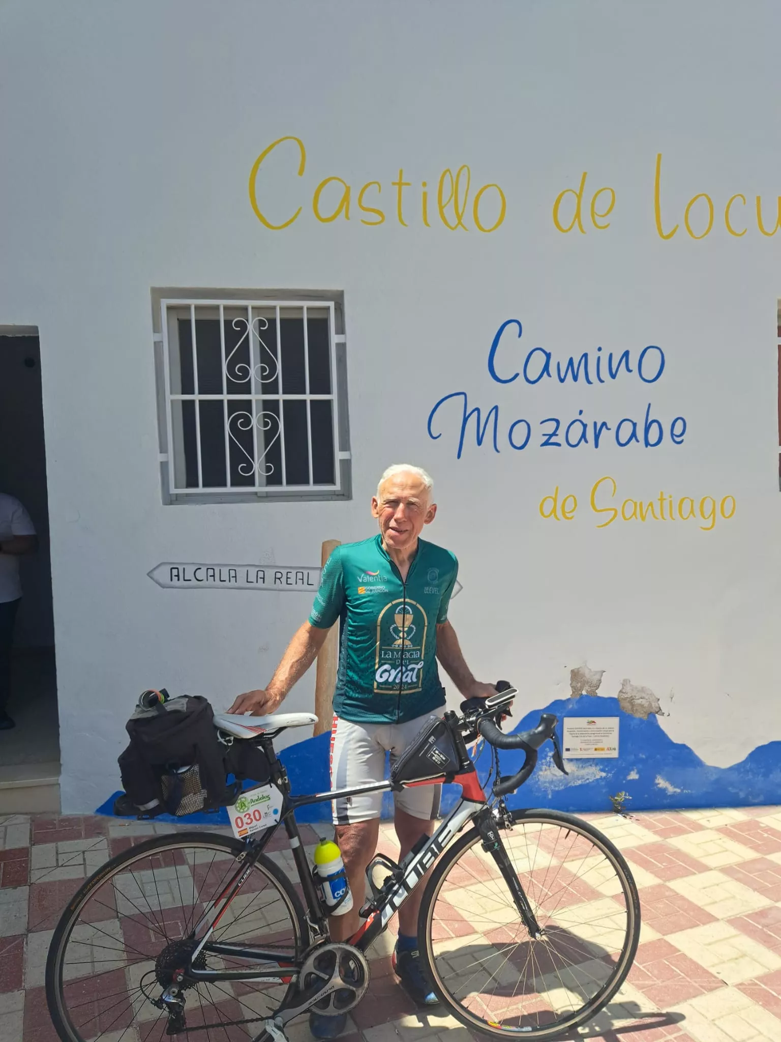Miguel Ramón, tras completar la ruta Al-Andalus con sus 2.000 kilómetros.