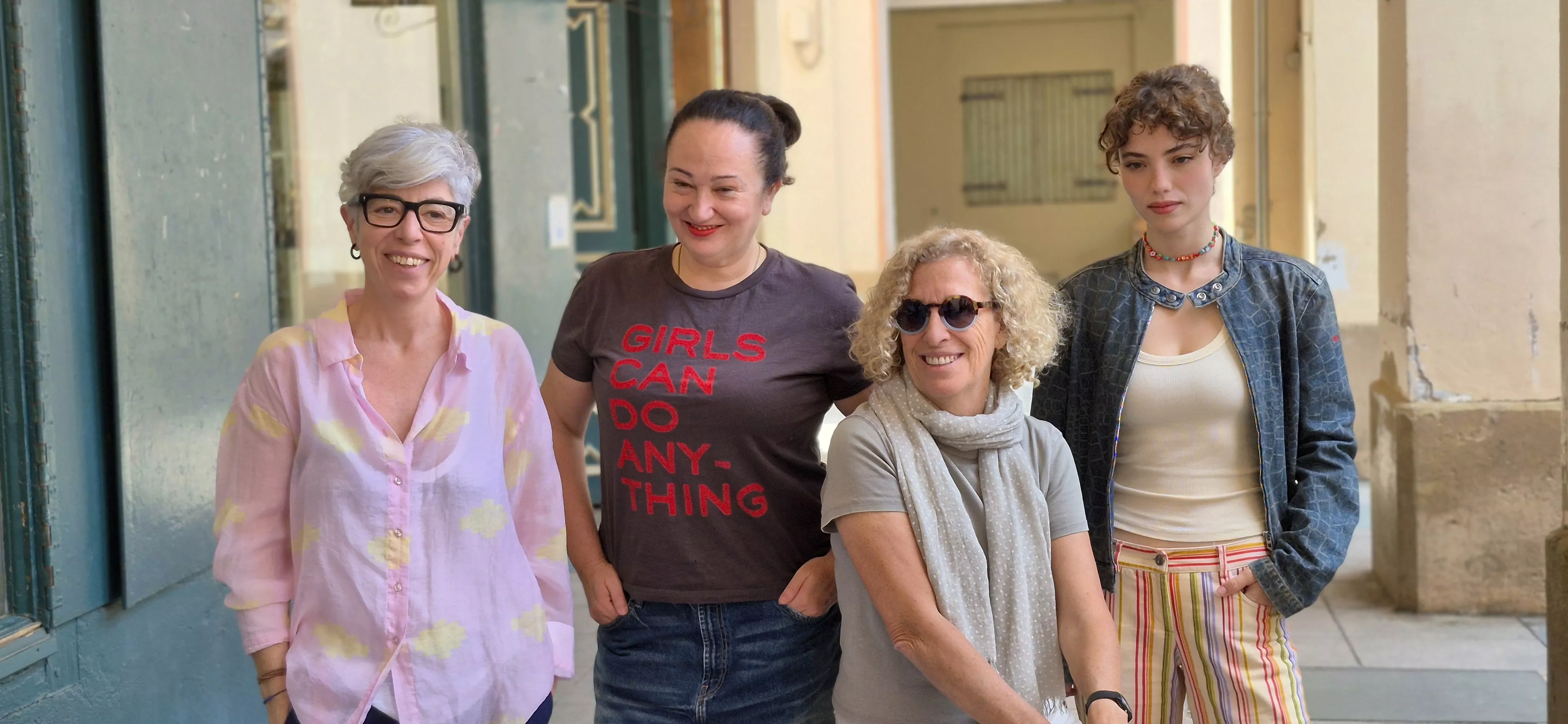 Raquel Fernández, Ángeles Hernández, Mane Cisneros y Gabriela Andrada. Foto Myriam Martínez