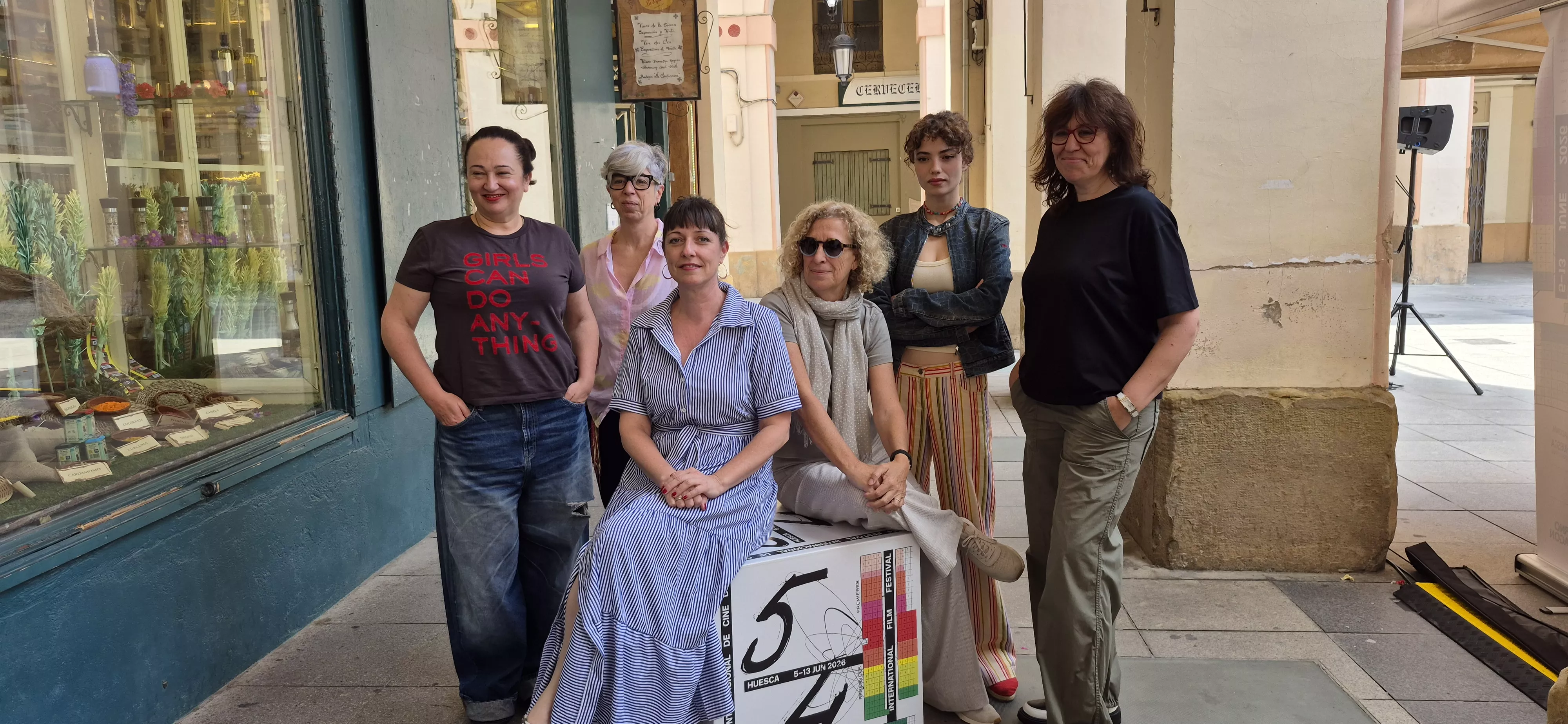 Ángeles Hernández, Raquel Fernández, Estela Rasal, Mane Cisneros, Gabriela Andrada y Chus Fenero. Foto Myriam Martínez