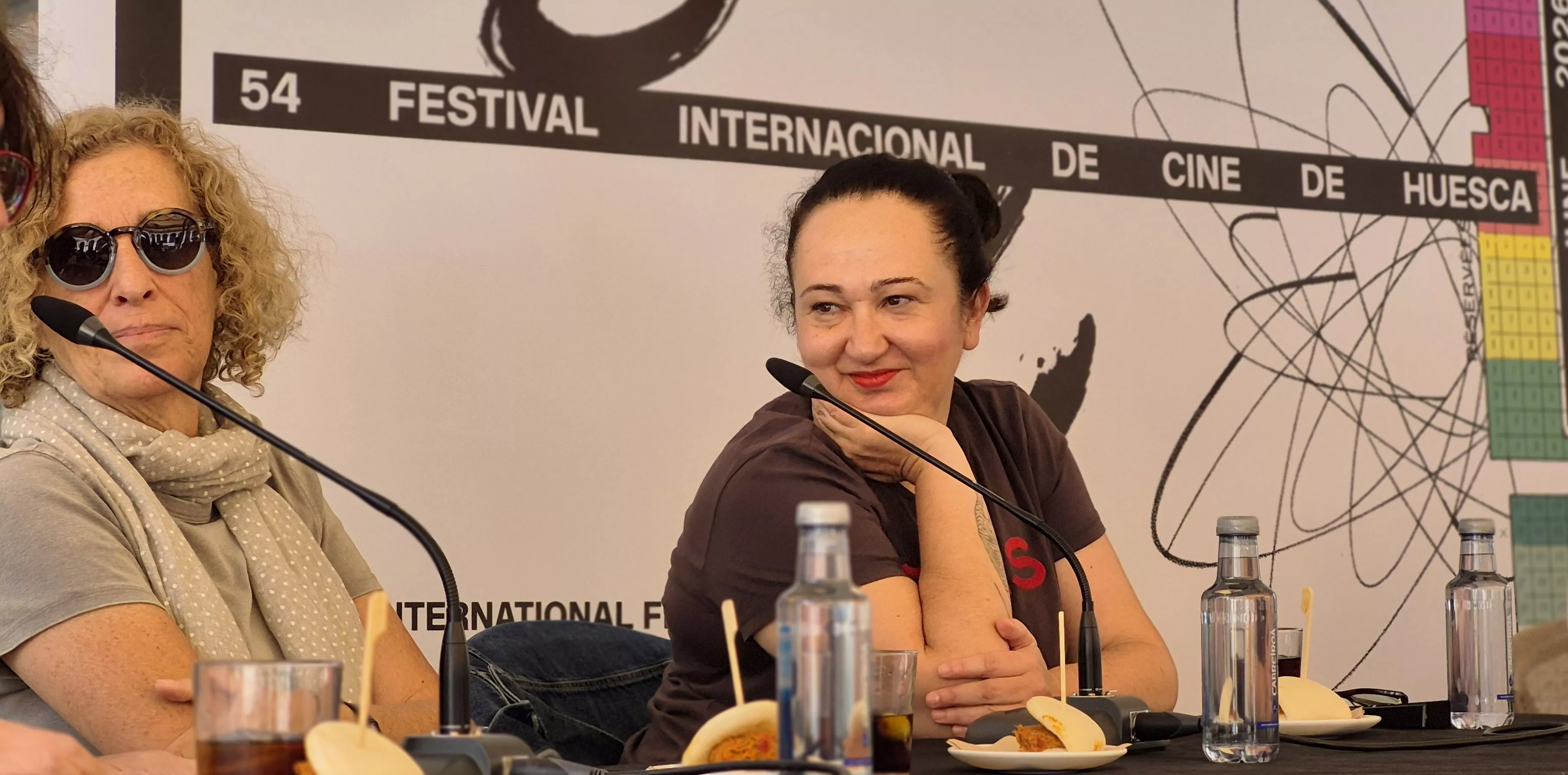 Ángeles Hernández, en el Festival Internacional de Cine de Huesca. Foto Myriam Martínez