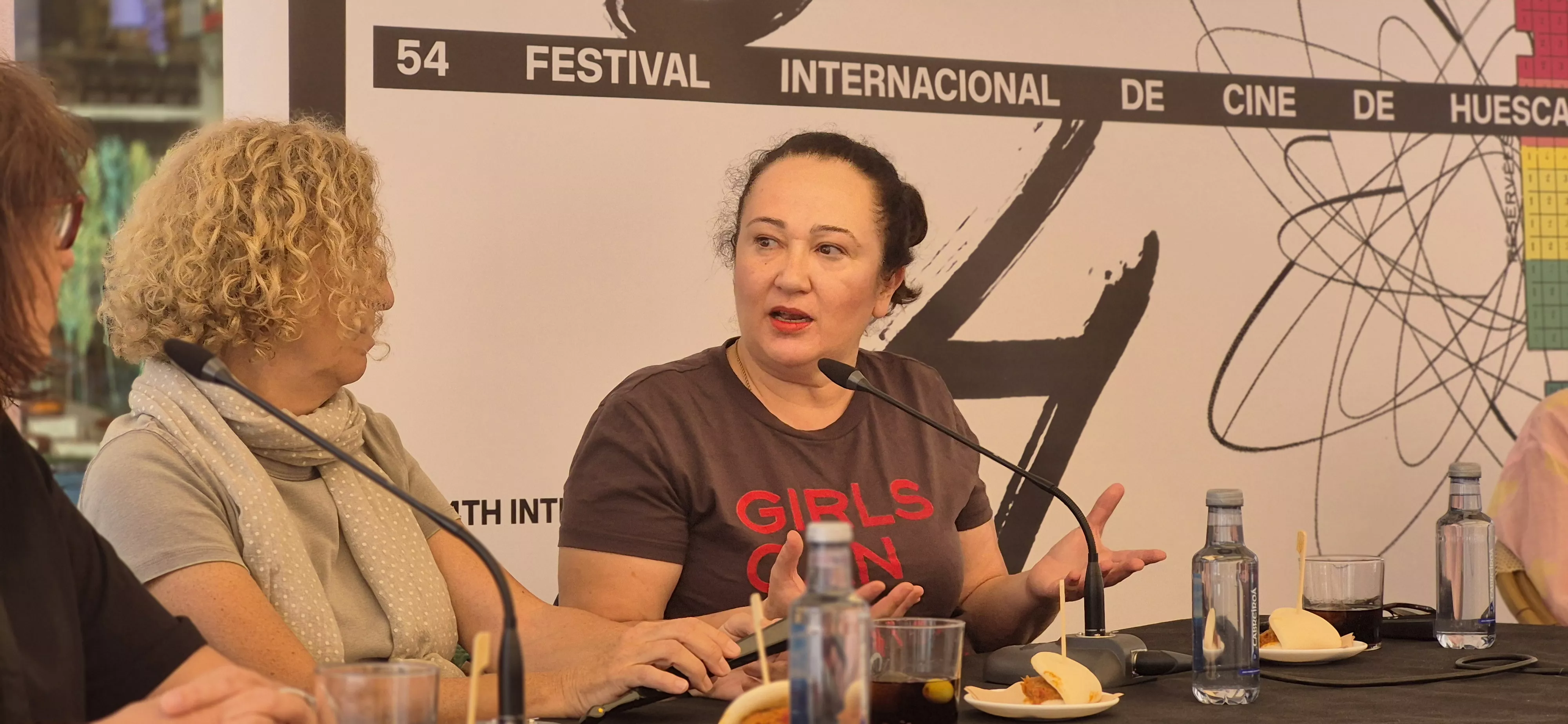 Ángeles Hernández, en el Festival Internacional de Cine de Huesca. Foto Myriam Martínez