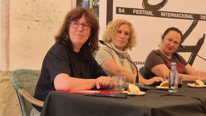 Chus Fenero, Mane Cisneros y Ángeles Hernández. Foto Myriam Martínez Chus Fenero, Mane Cisneros y Ángeles Hernández. Foto Myriam Martínez