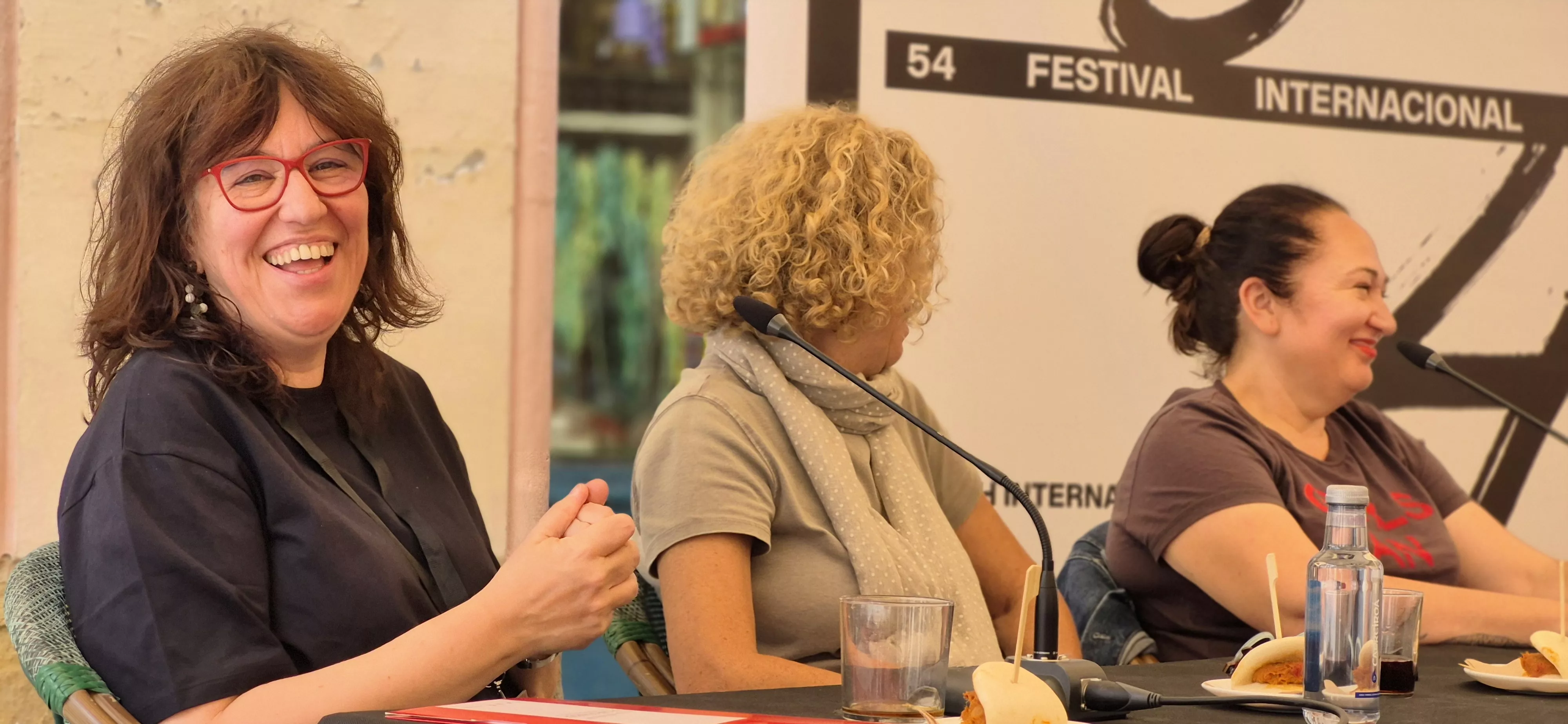 Chus Fenero, Mane Cisneros y Ángeles Hernández. Foto Myriam Martínez 
