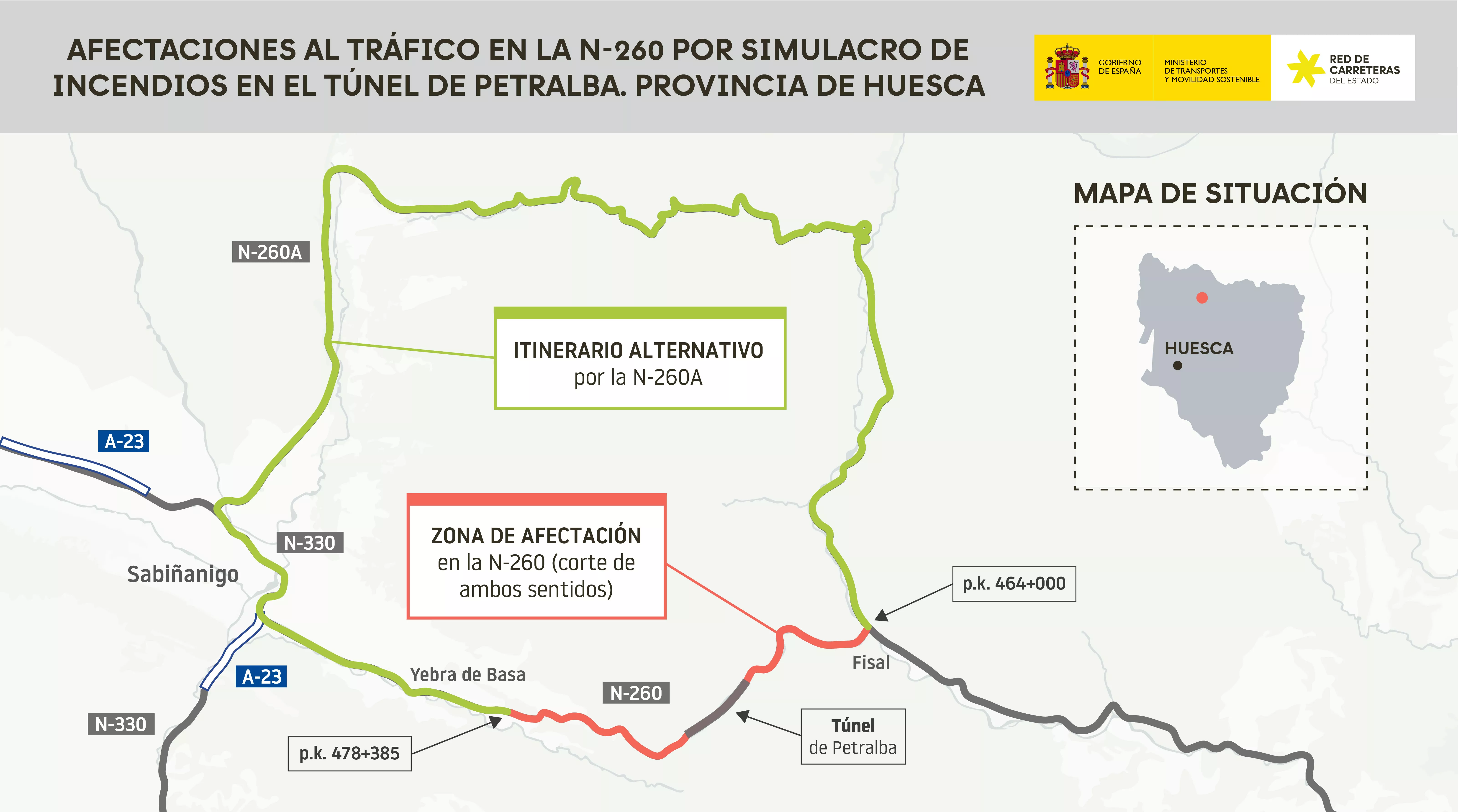 Simulacro de incendio que obligará a cortar el tráfico por el tunel Petralba N 260.