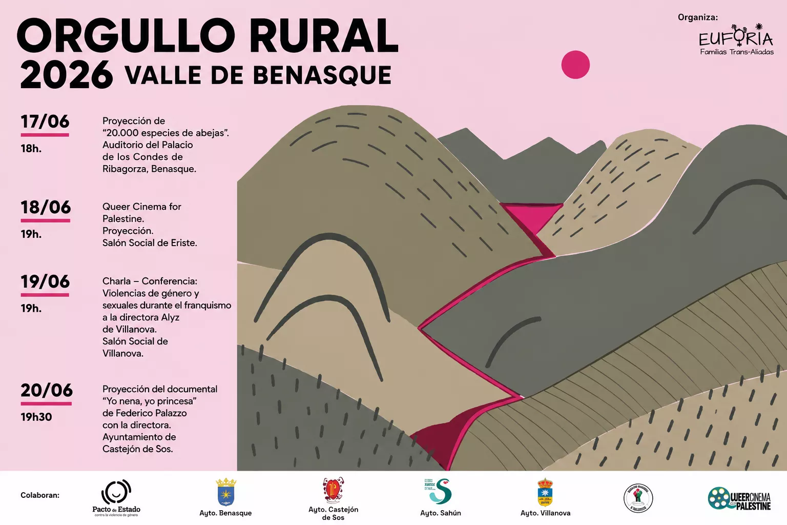 El Valle de Benasque volverá a alzar la voz por la diversidad con una nueva edición del Orgullo Rural.