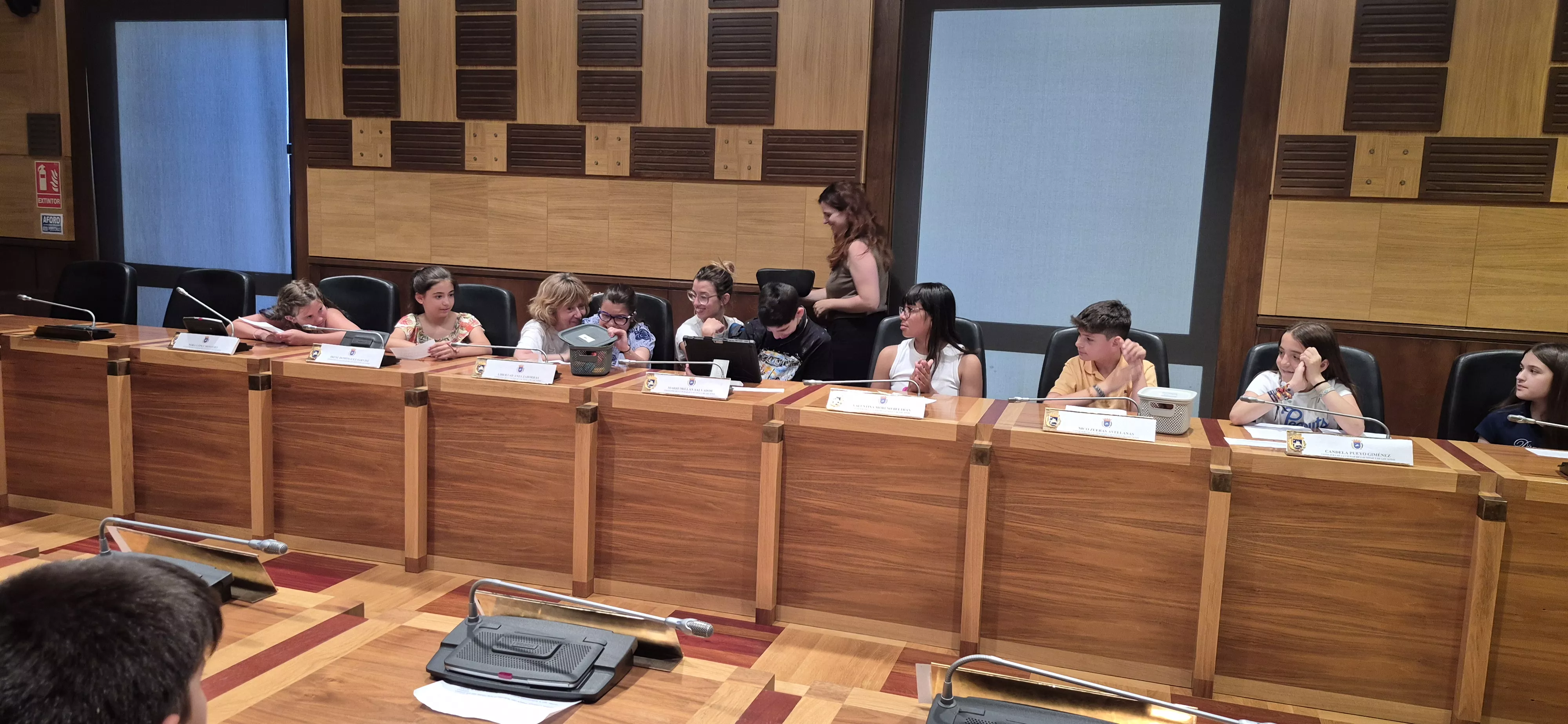 Último pleno del curso de la Ciudad de las niñas y los niños. Foto Myriam Martínez