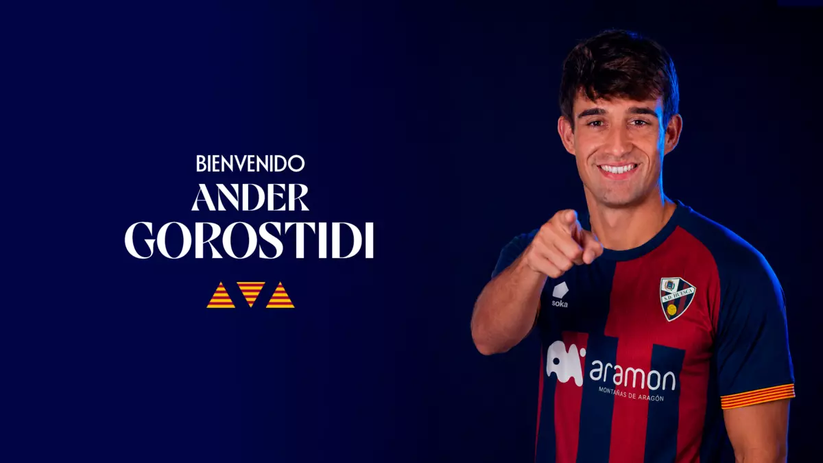 Oficial: Ander Gorostidi refuerza el centro del campo del Huesca. Foto: SD Huesca