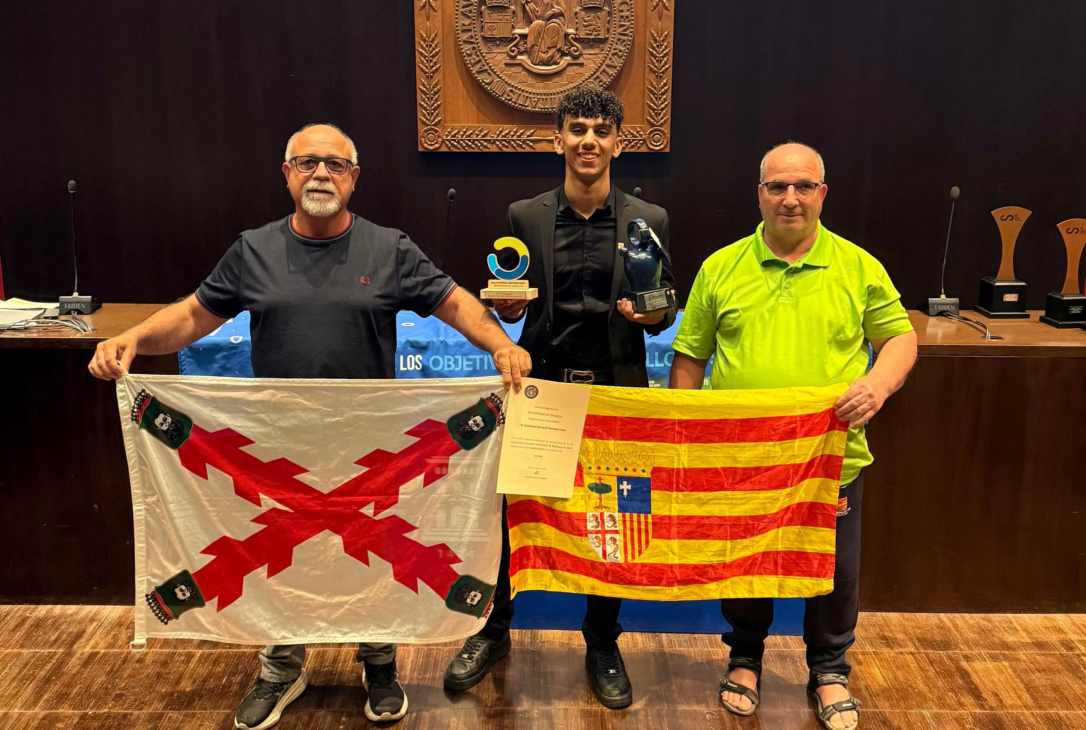 Alcoba, Amine y Beltrán.