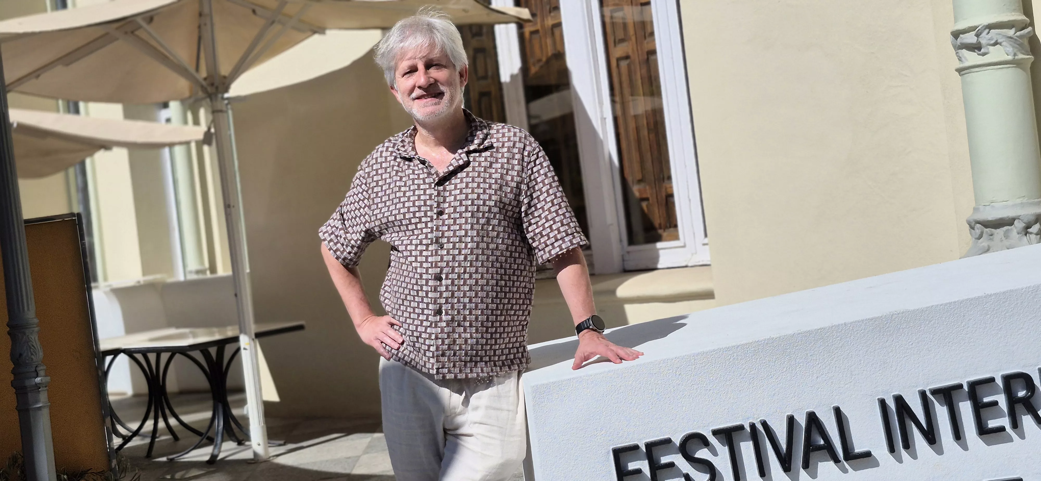 Gaizka Urresti, en el 54º Festival Internacional de Cine de Huesca. Foto Myriam Martínez
